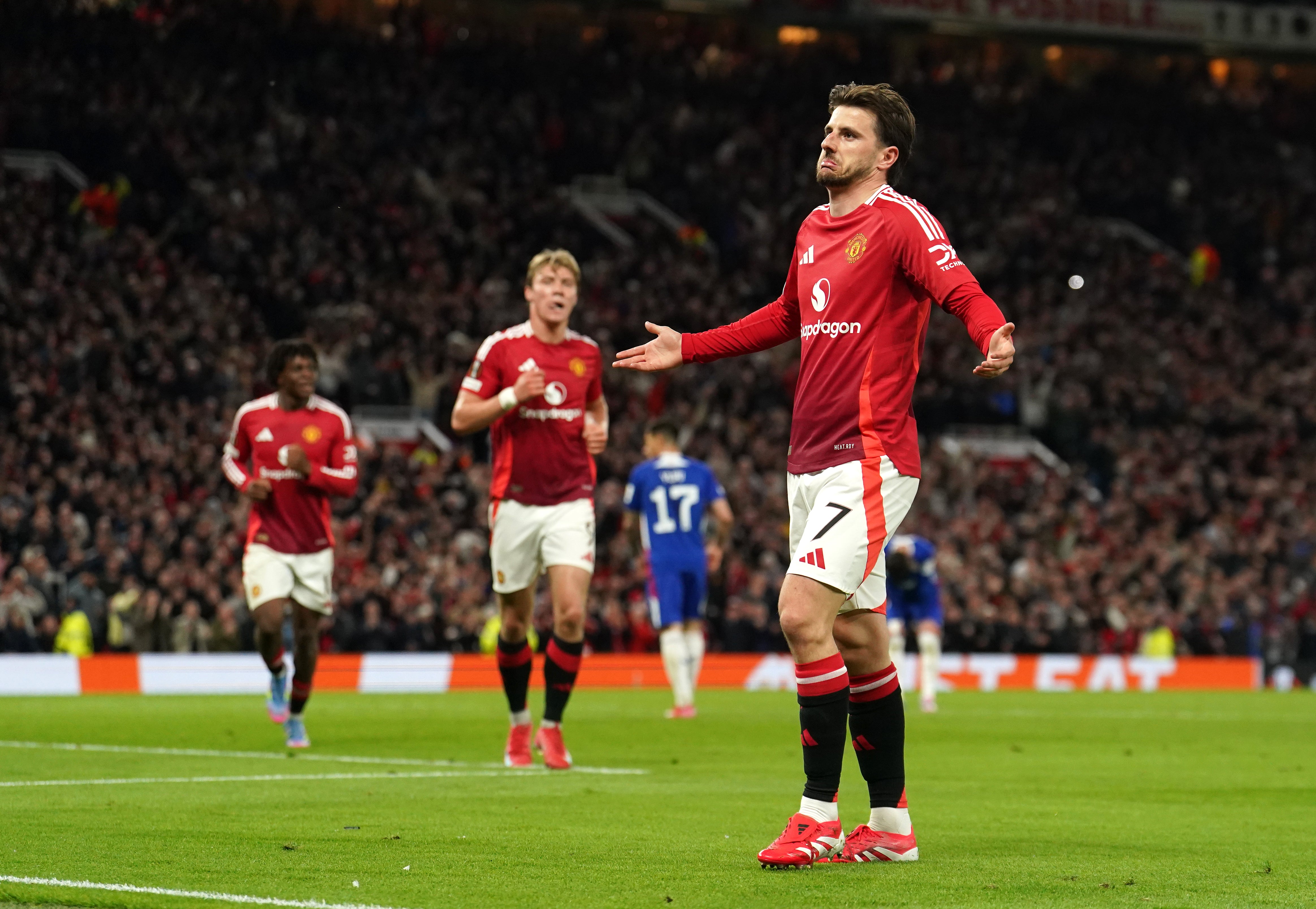 Mason Mount hit a pair of goals for United (Martin Rickett/PA)