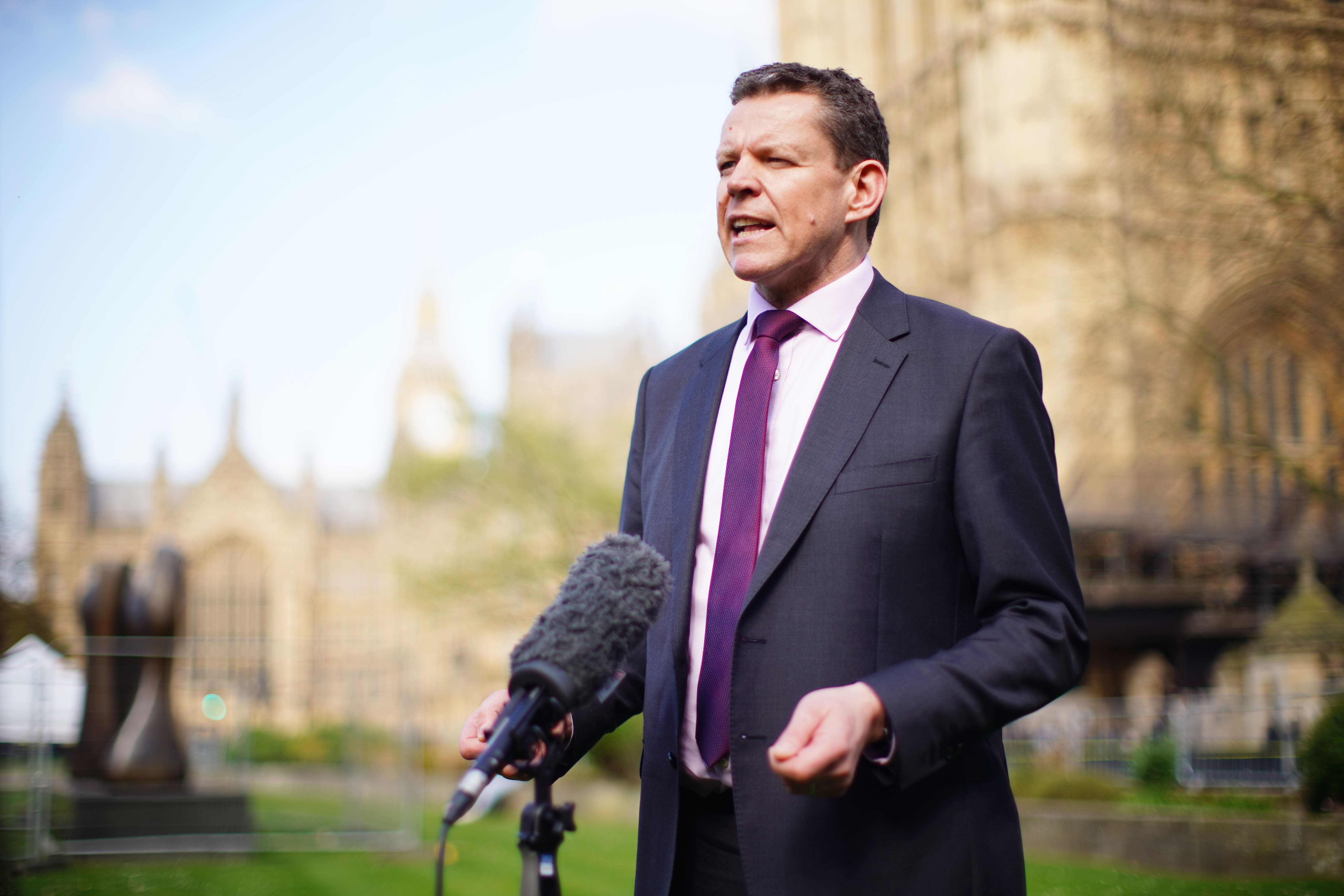 Plaid Cymru leader Rhun ap Iorwerth speaking in London (James Manning/PA)