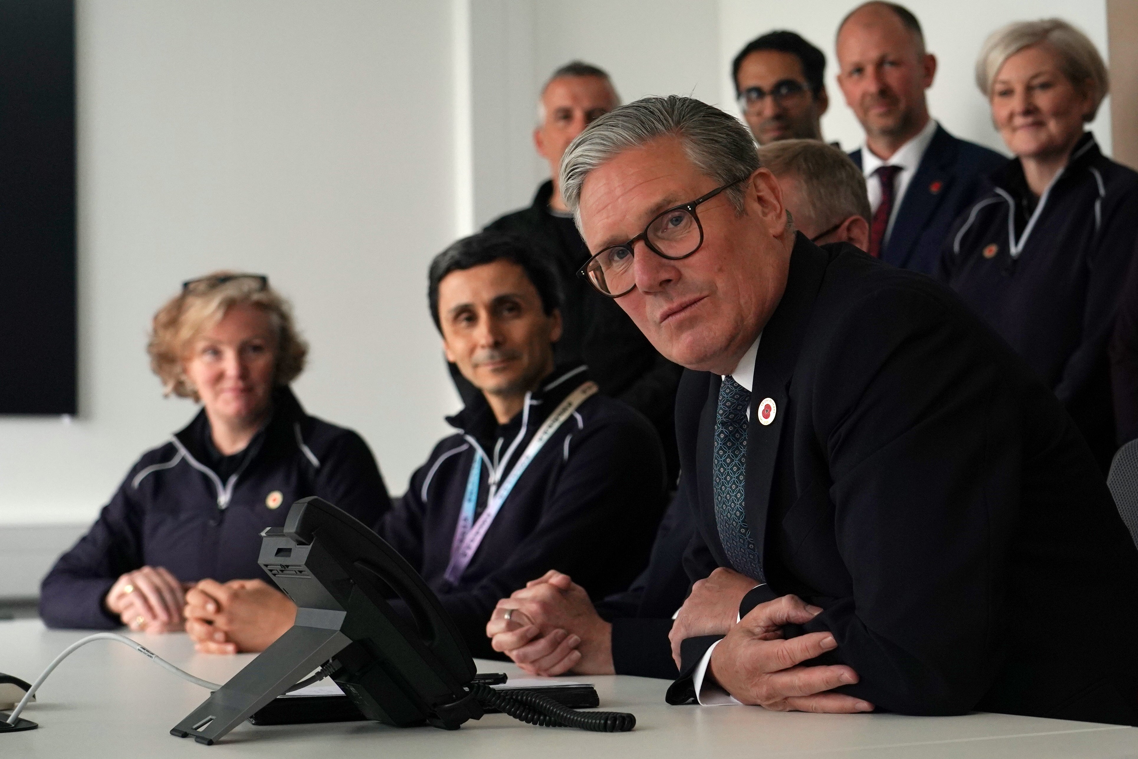 Prime Minister Sir Keir Starmer speaking on the phone to US President Donald Trump to discuss the trade deal