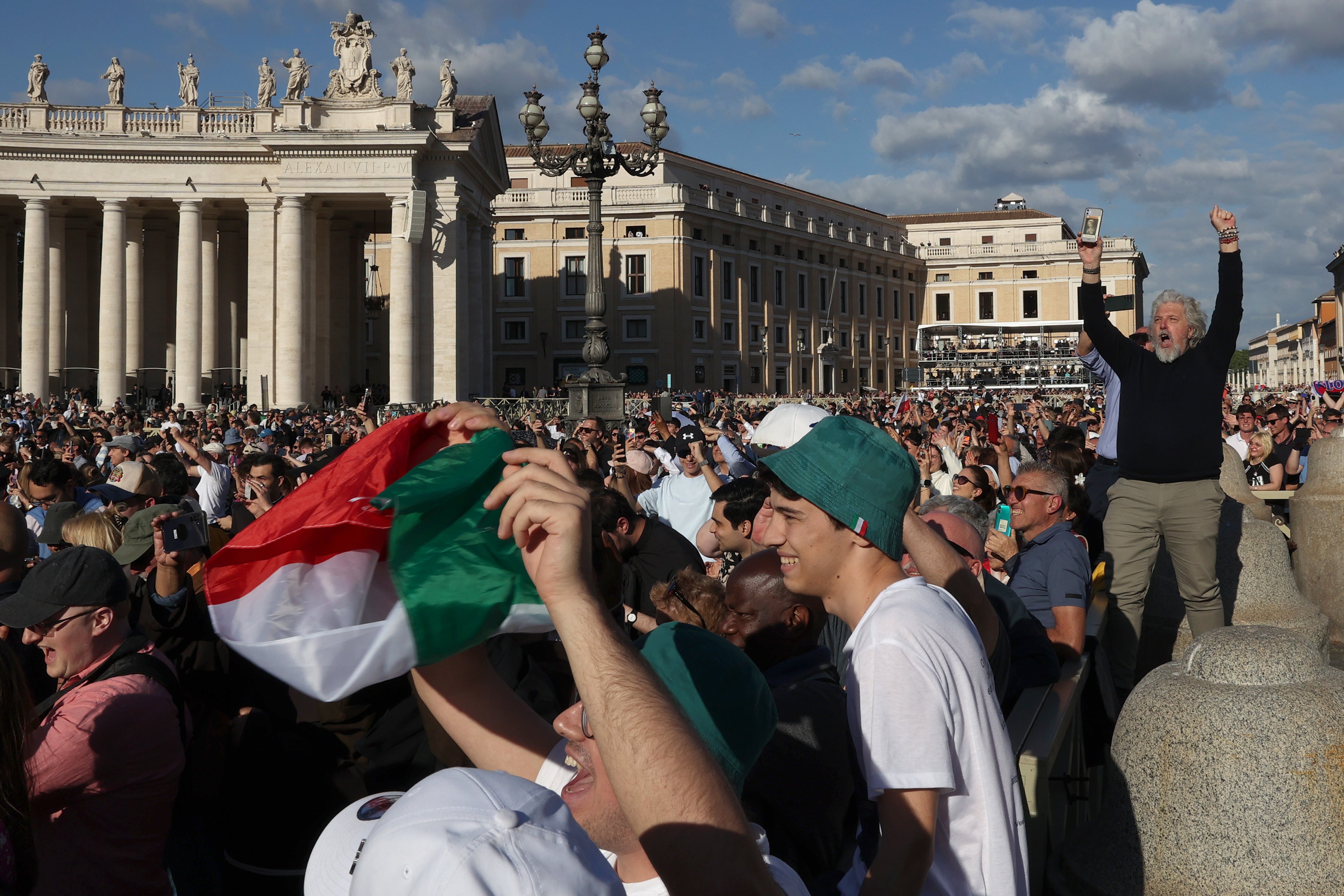 The faithful turned out in droves for Thursday's announcement of Robert Prevost as the 267th Pope