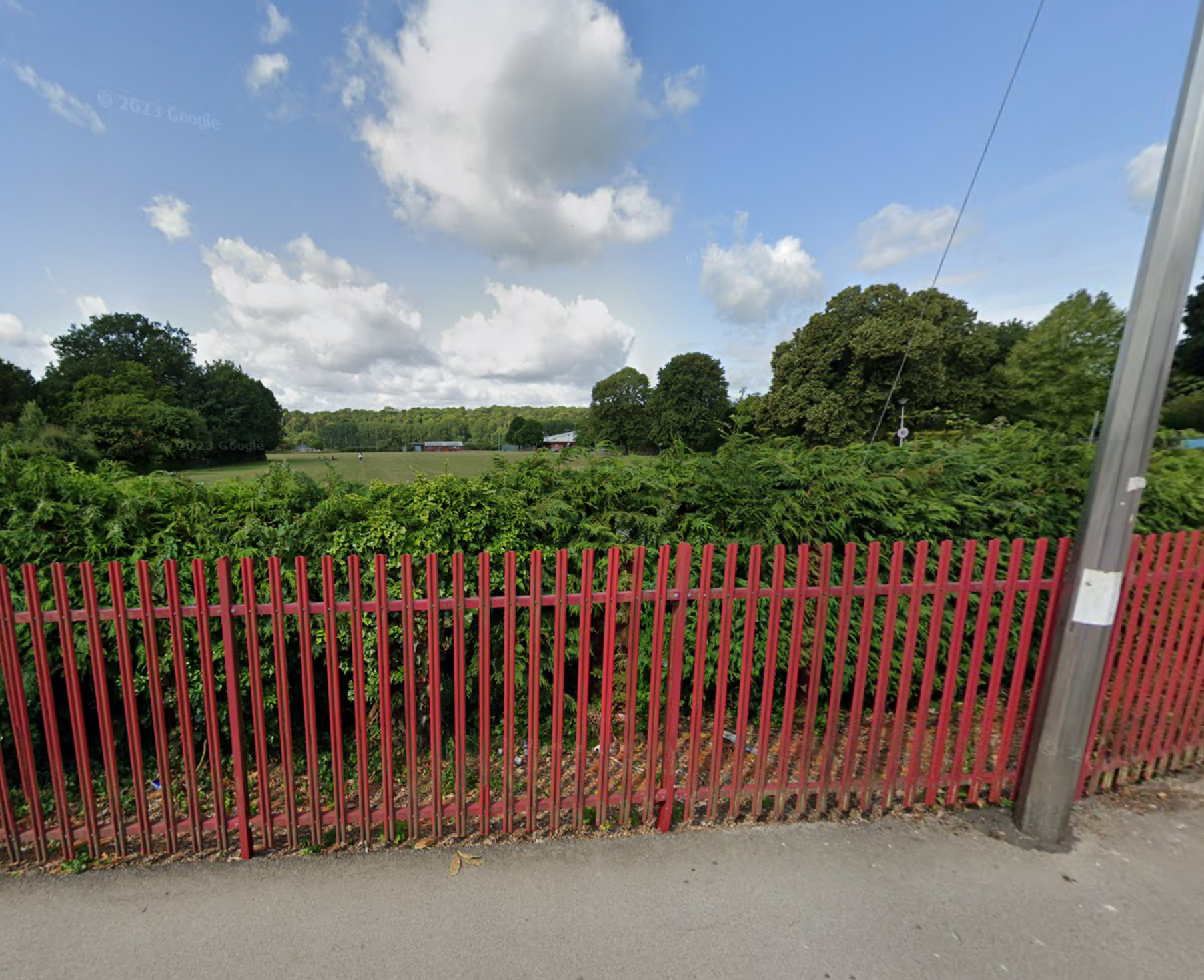 The incident occurred on a field just off Milldown Road near the leisure centre, police said