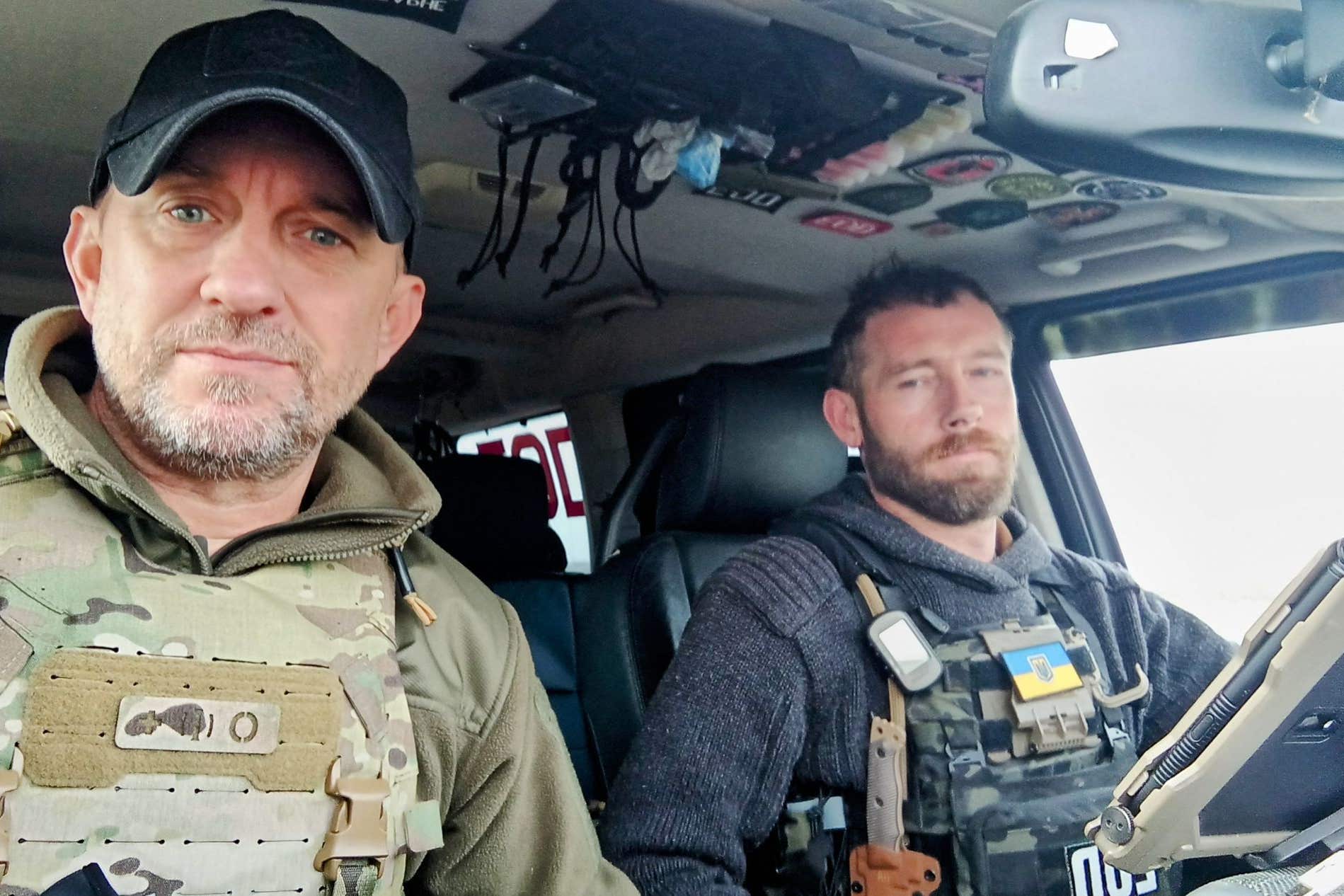 Christopher Garrett (right), with colleague Shaun Pinner (Shaun Pinner/PA)