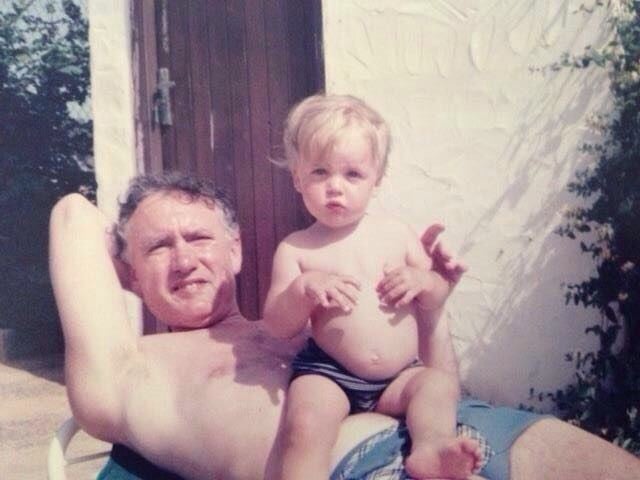 John with his dad David as a young boy (John Ramsay/PA)