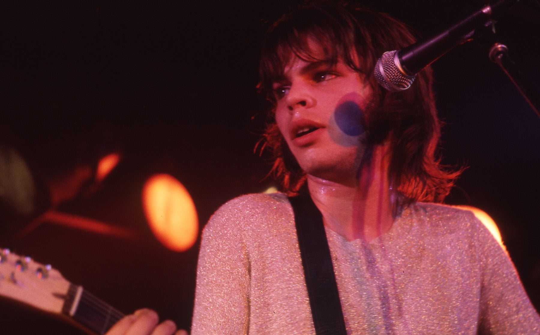 A young Gaz Coombes during a Supergrass gig