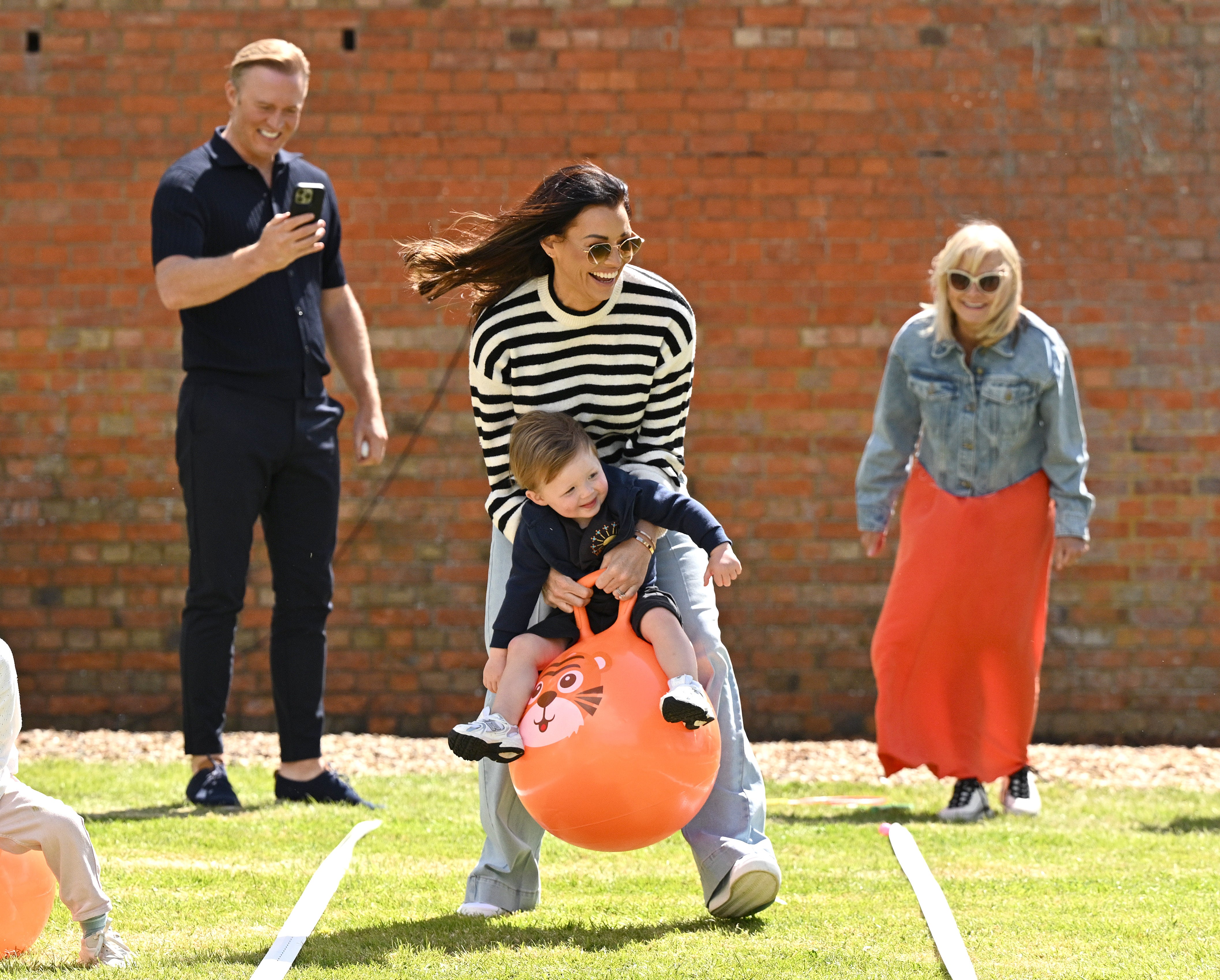 Jess Wright and son Presley takeing part in Asda’s Serious About Summer Games in Bedford in June, 2024 (Doug Peters Media Assignmnets/PA)