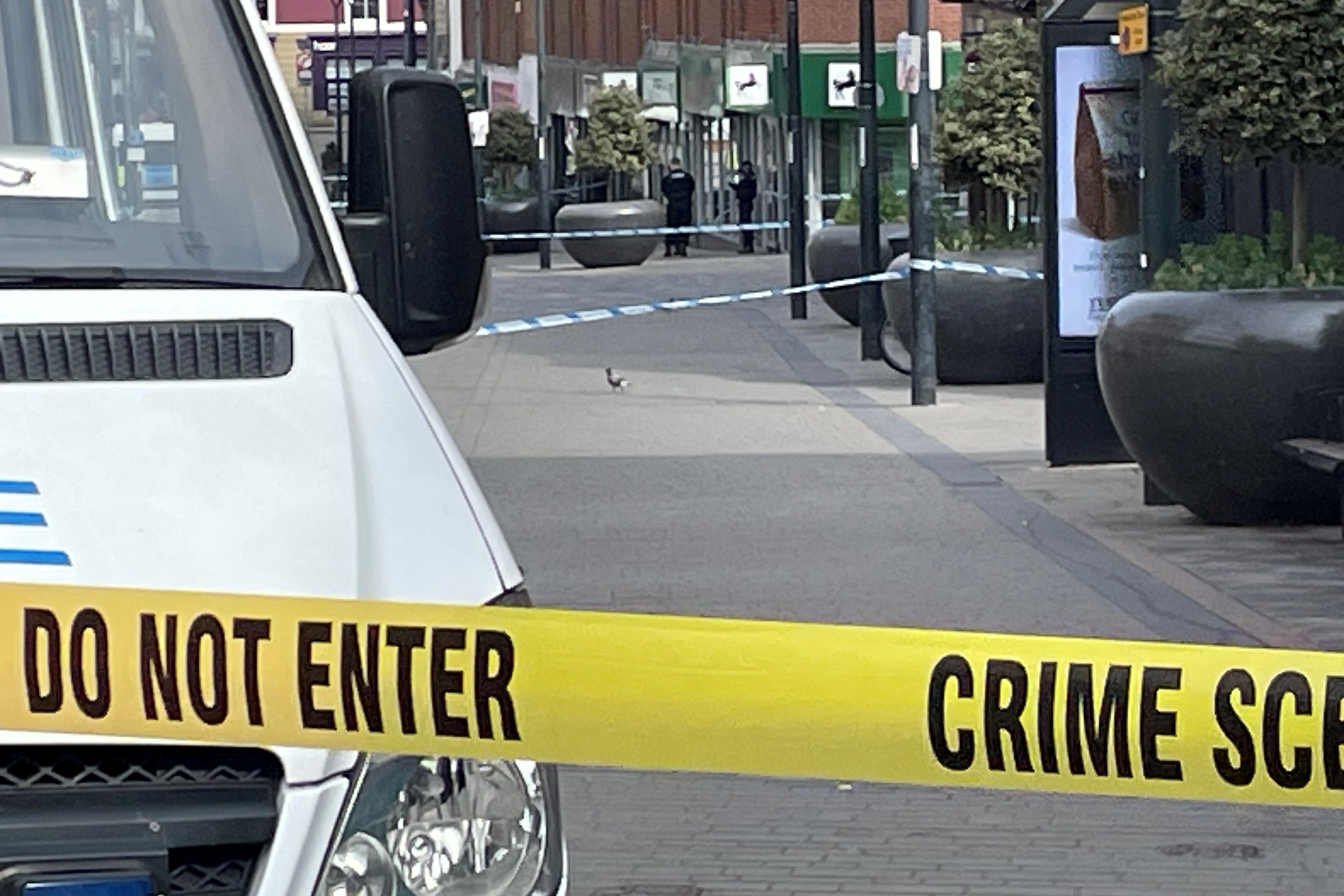 The incident took place in St Peter’s Street, Derby (PA)