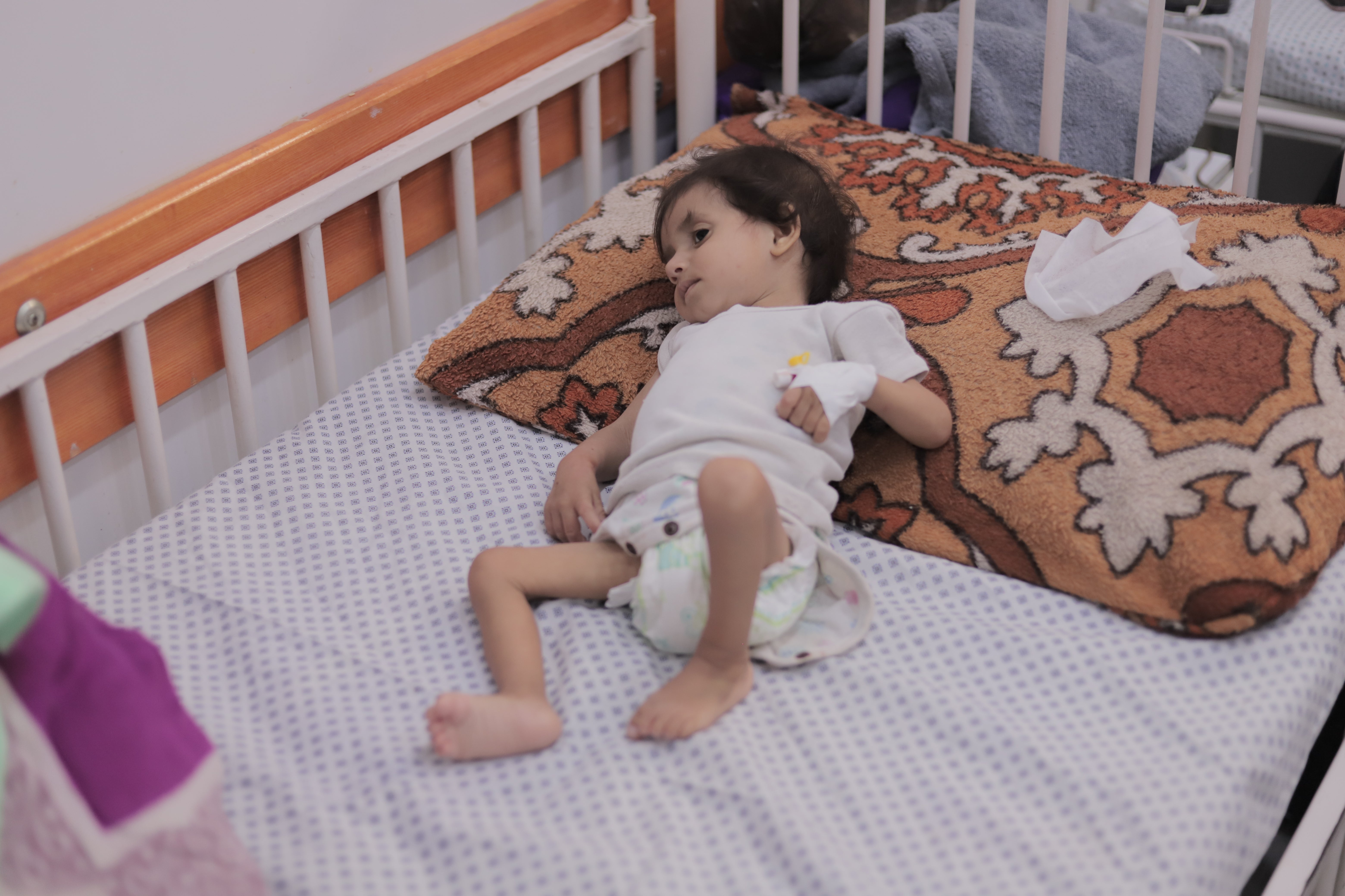 Two-year-old Hala weighs just 3kg