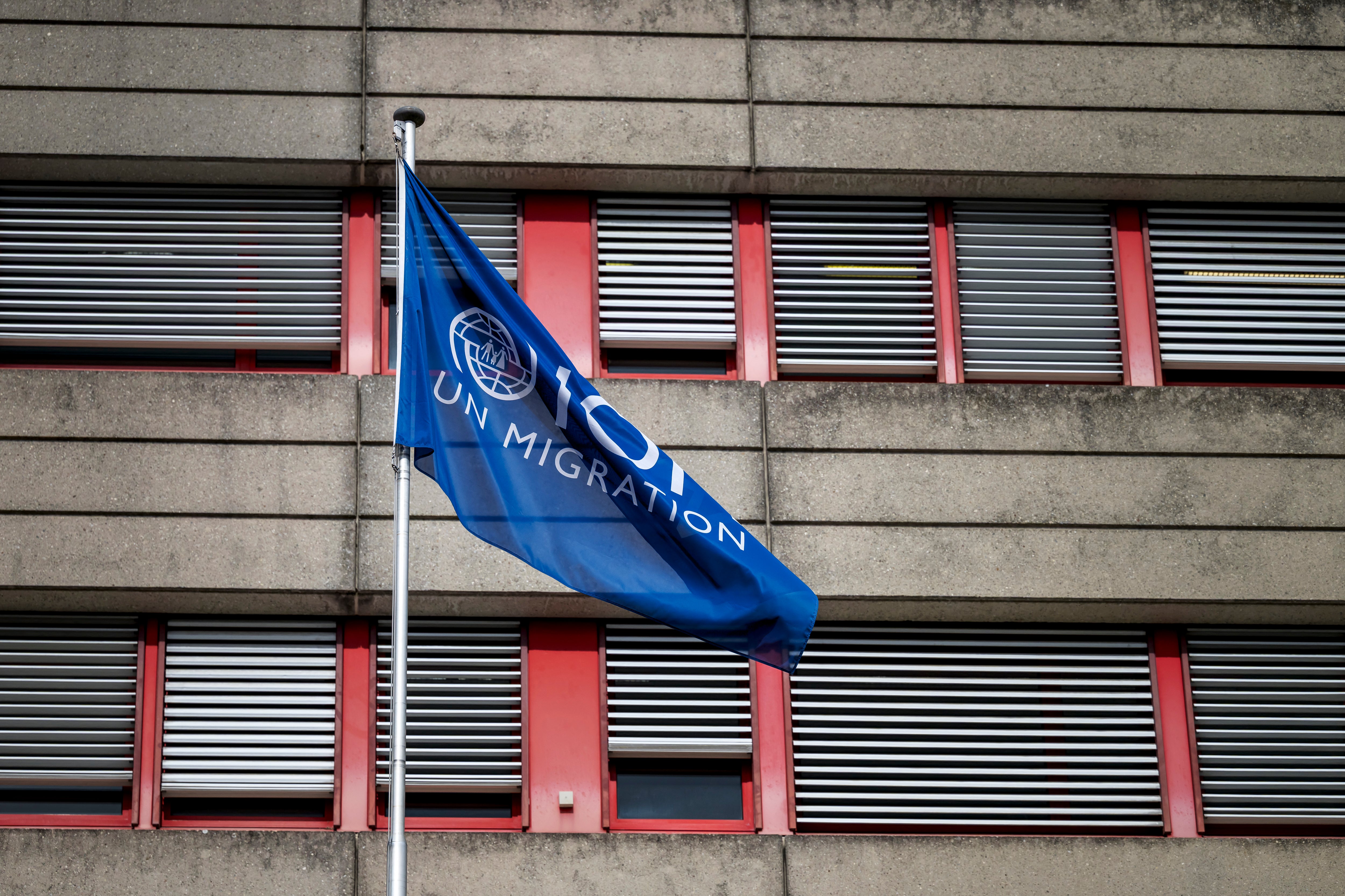 The International Organization for Migration (IOM) headquarters in Geneva. The Department of Homeland Security has called the agency an ‘implementing partner’ in getting migrants to leave the U.S.