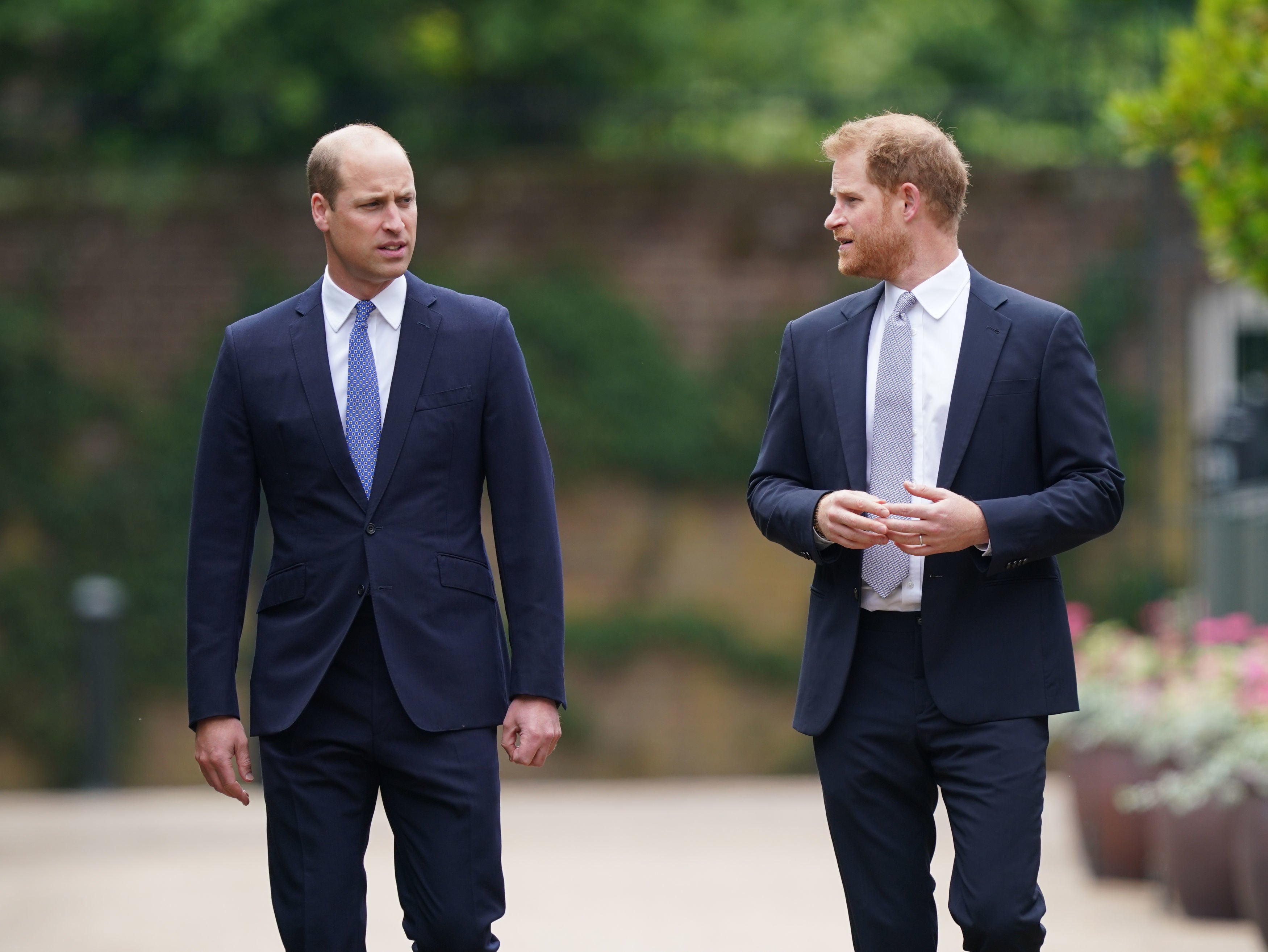 <p>Prnince William and Prince Harry in 2021 for the unveiling of a statue they commissioned of their mother Diana, Princess of Wales</p>