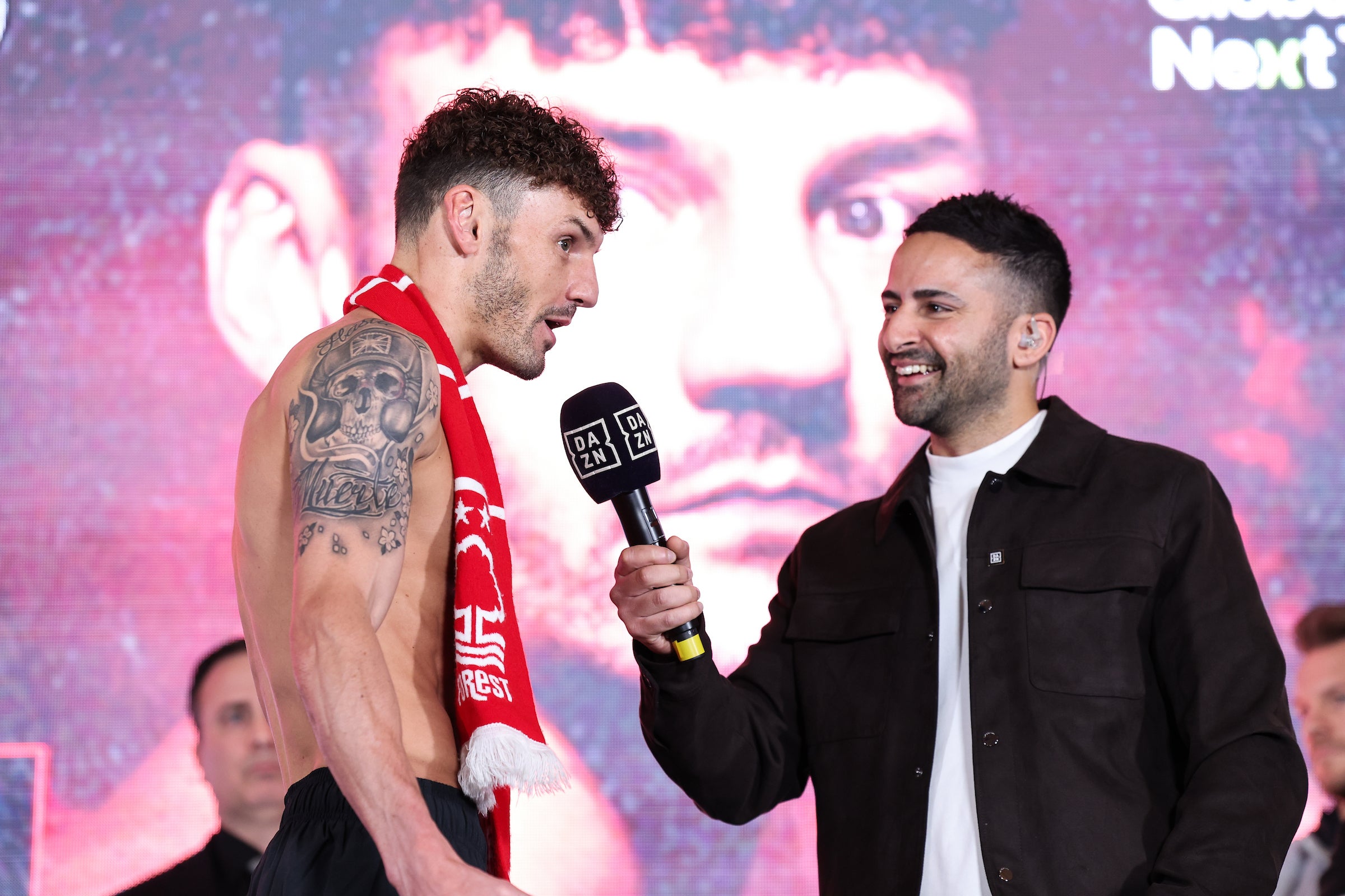 Wood is interviewed ahead of his upcoming bout with Cacace