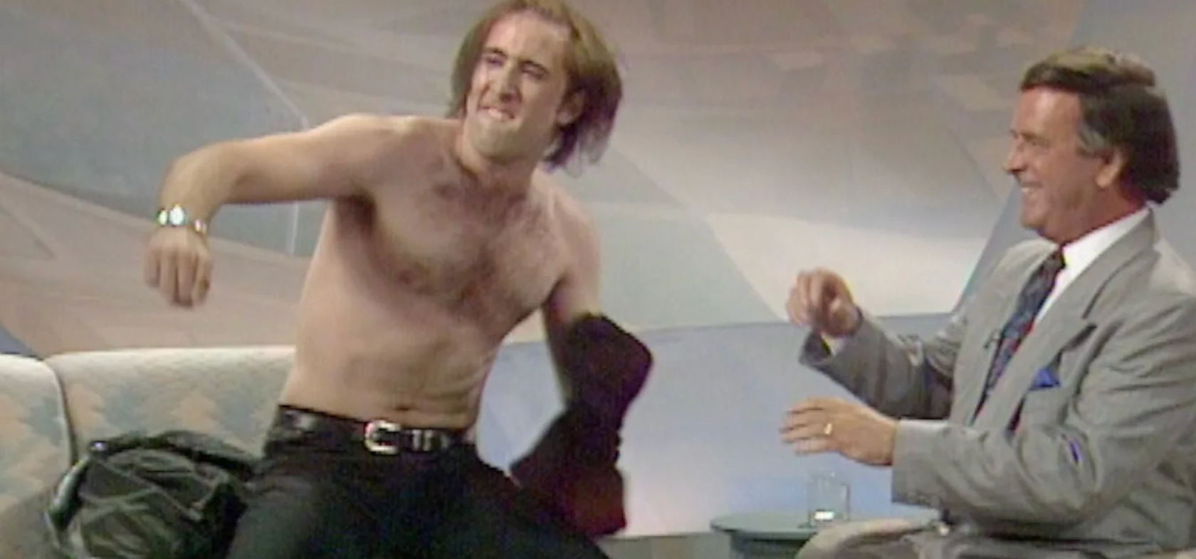 Nicolas Cage on the Wogan show in 1990