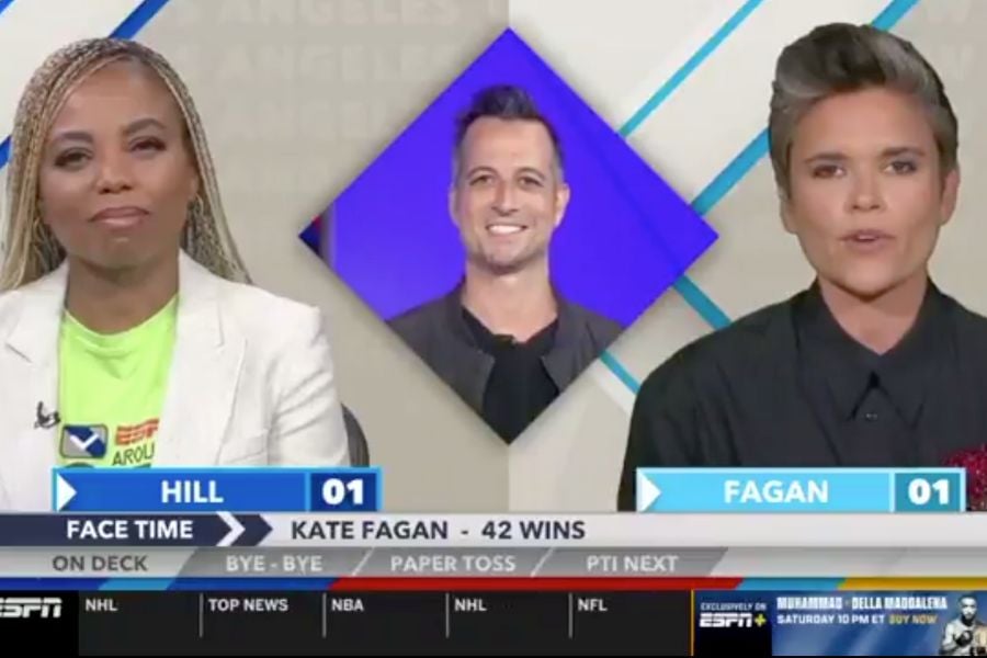 Former SportsCenter host Jemele Hill (left) also returned to ESPN on Thursday despite being fired in 2017 over tweets about President Donald Trump