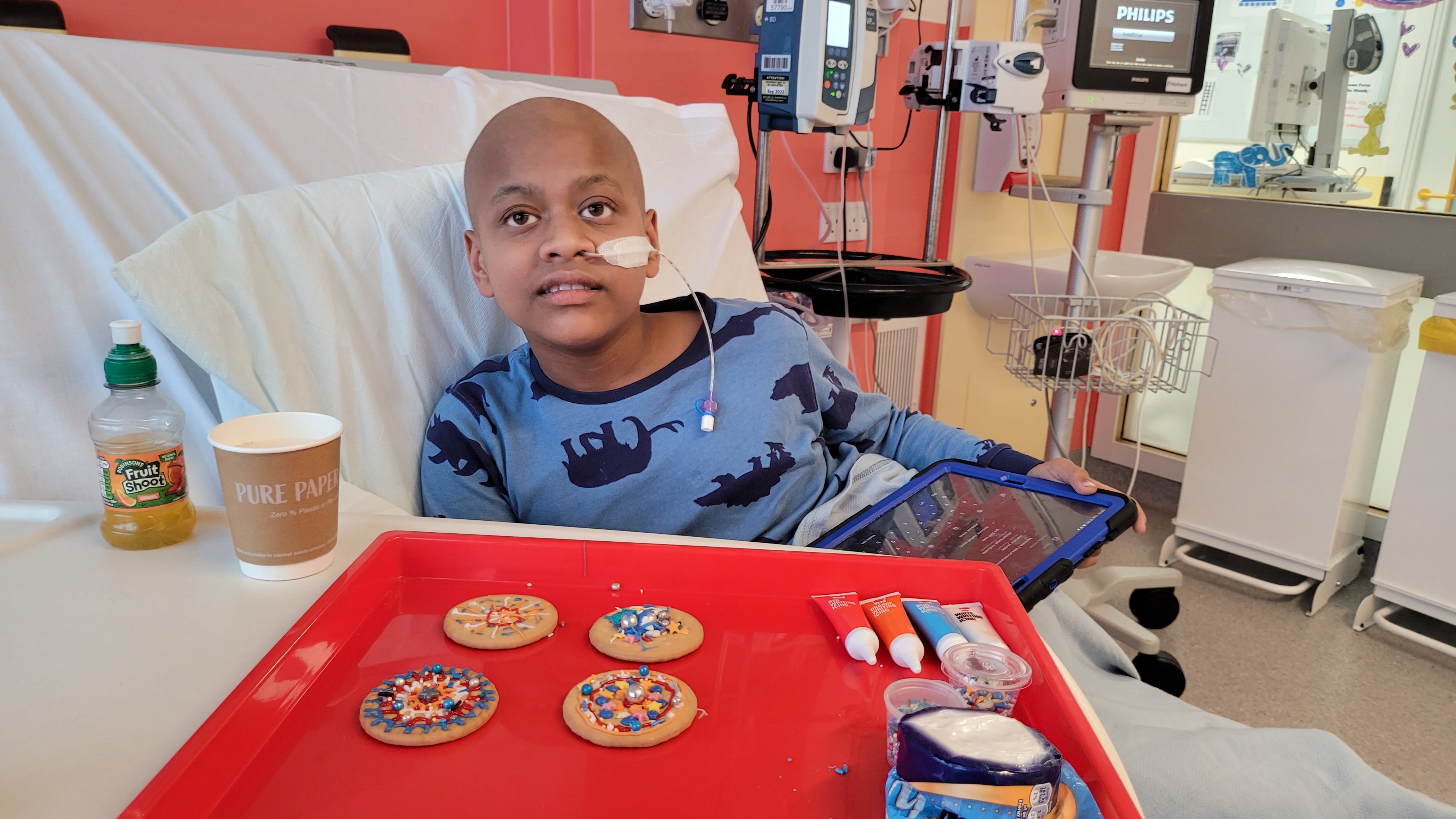 An 11-year-old boy was diagnosed with a rare type of childhood cancer after experiencing symptoms of an ear infection.