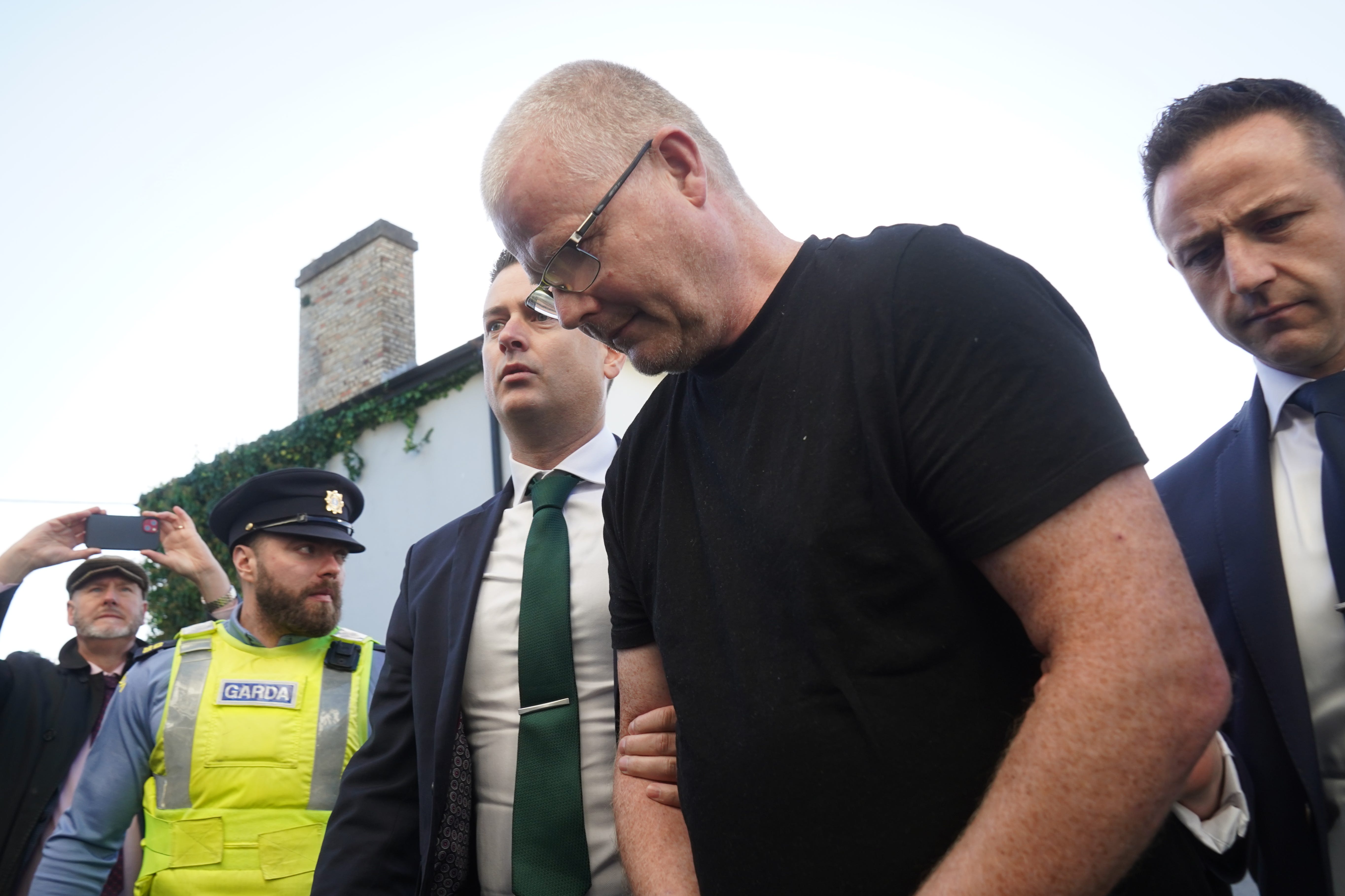 Richard Satchwell leaves the District Court in Cashel, Co Tipperary, after an earlier appearance (Brian Lawless/PA)