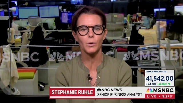 Donald Trump raged at MSNBC host Stephanie Ruhle for saying that he's ‘backed into a corner’ on his tariffs and is now ‘looking for an exit.’
