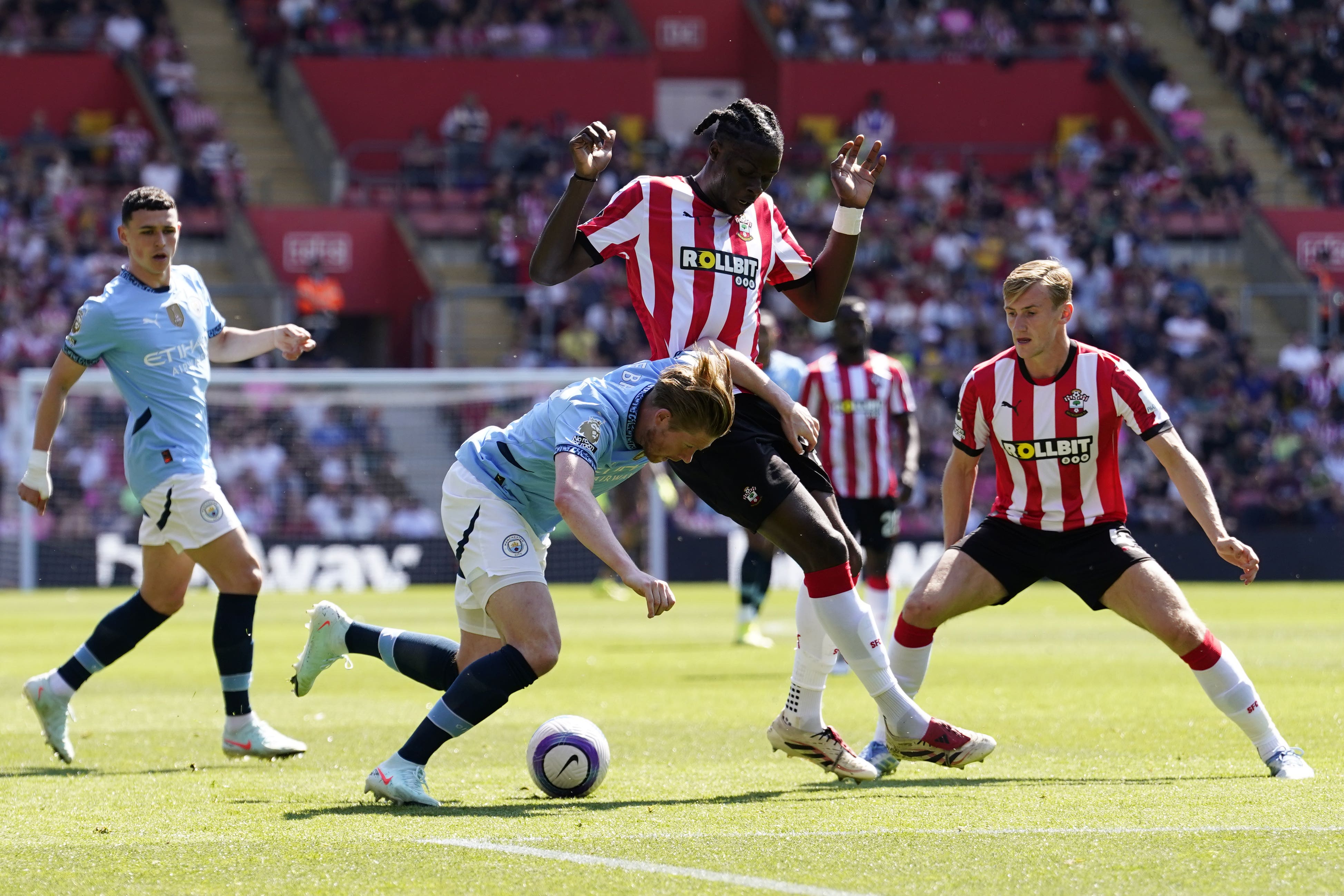 Southampton pass Derby’s record low after holding Man City to surprise draw