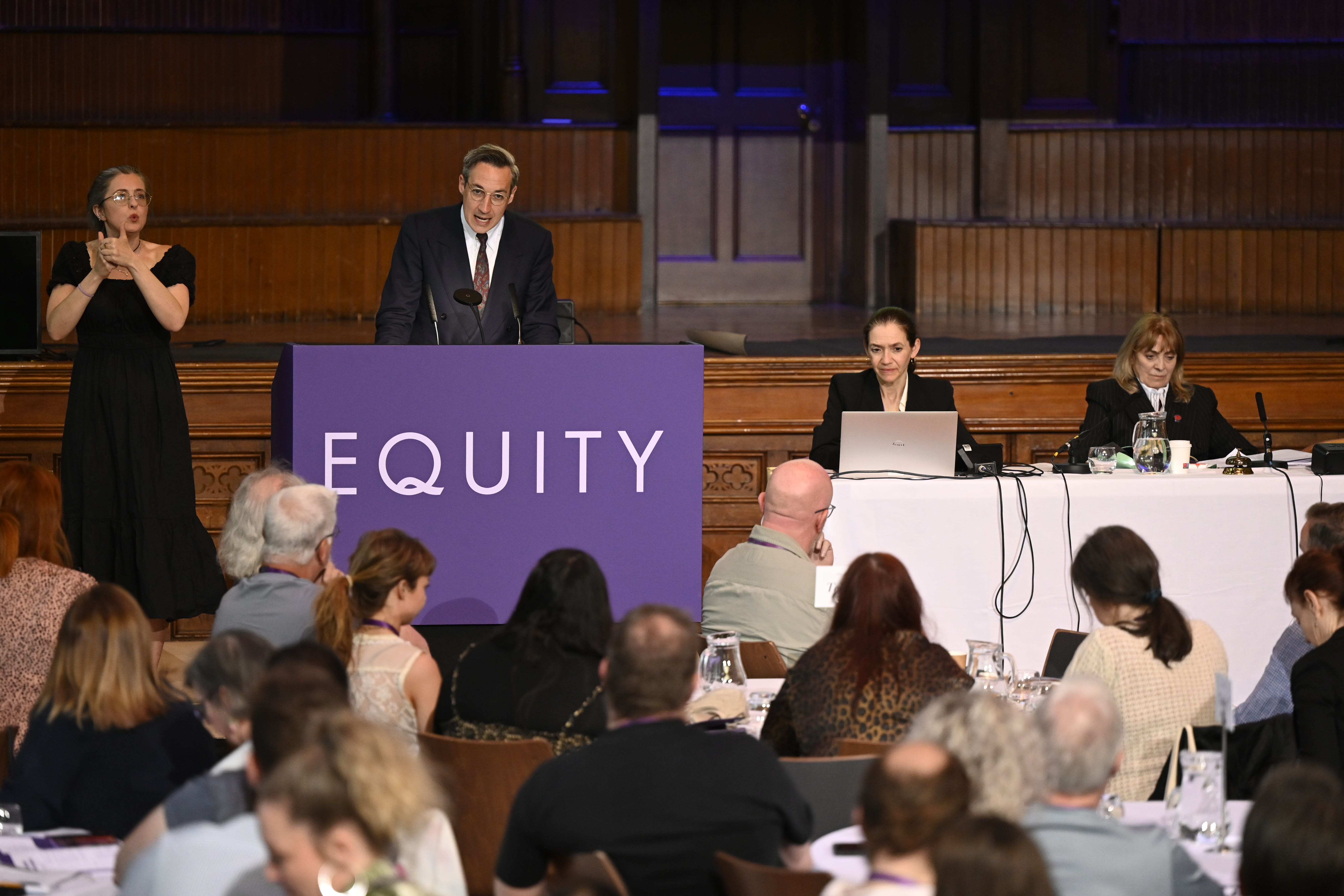 Paul Fleming said Equity is ‘industrial action ready’ (Neil Harrison/PA)
