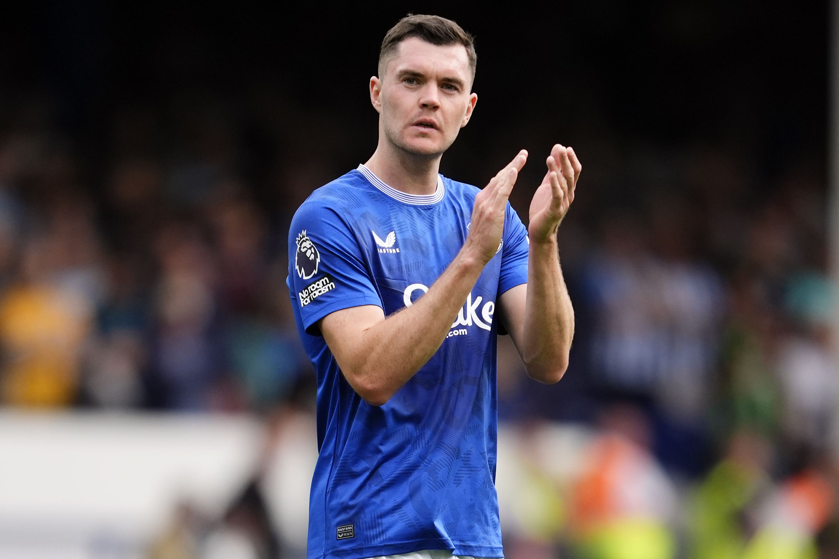 Michael Keane was lauded by hiss boss (Nick Potts/PA)