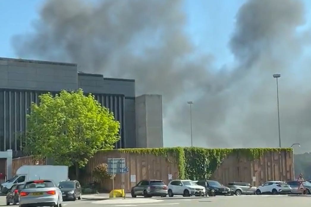 Witnesses saw black smoke rising from Brent Cross Shopping Centre in north London on Saturday afternoon