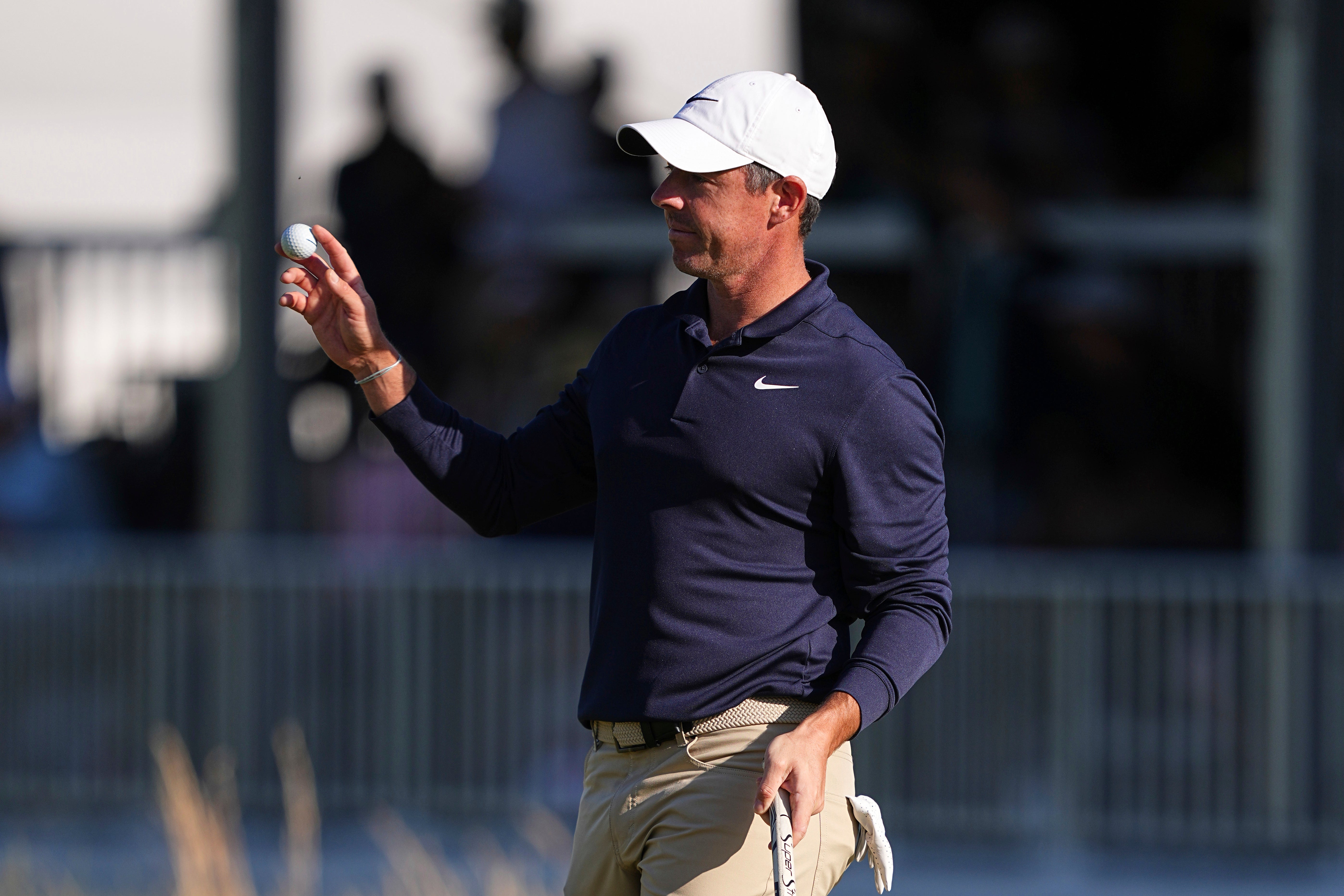 Rory McIlroy is six shots back