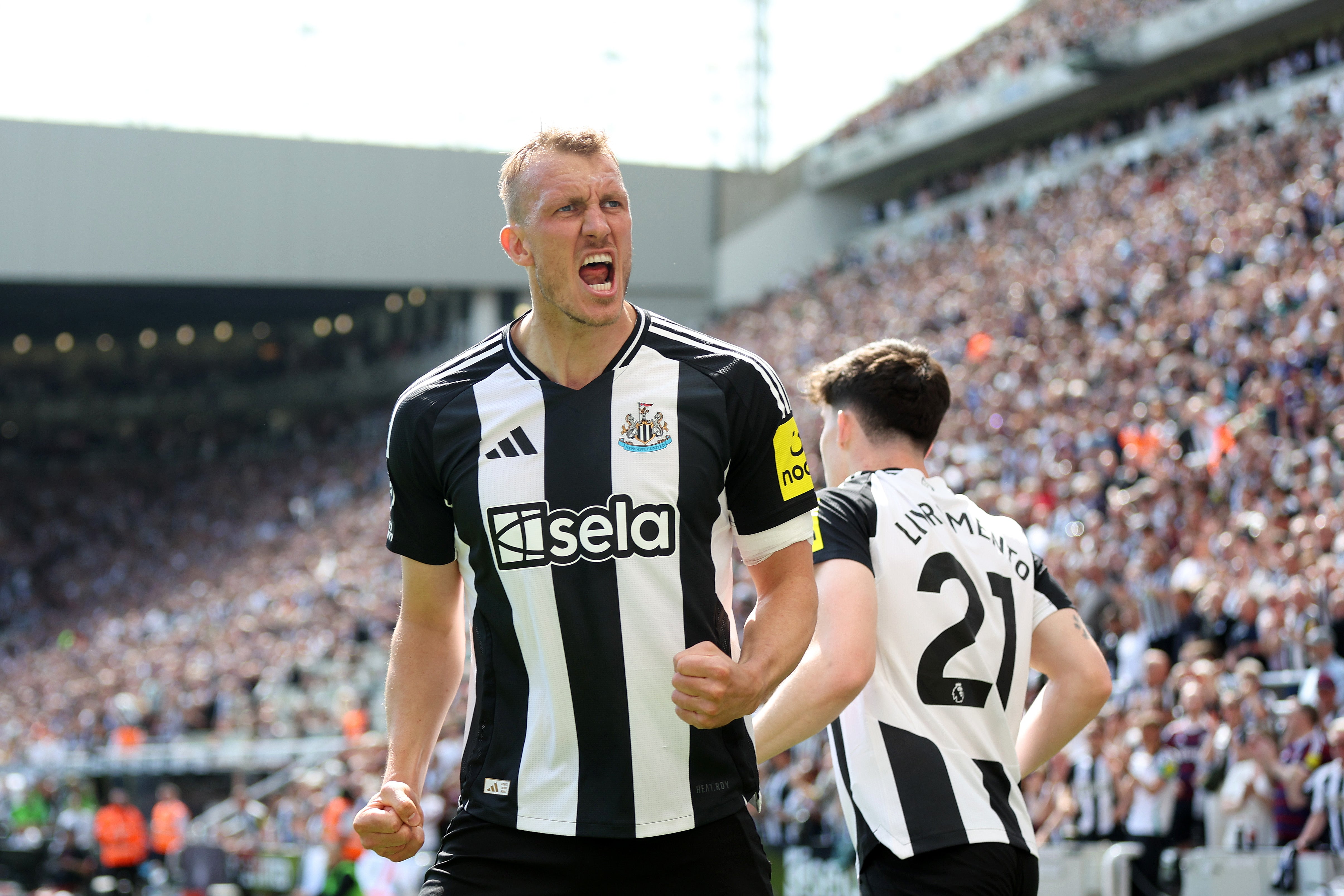 Newcastle climbed to third with two games to go in the Premier League season