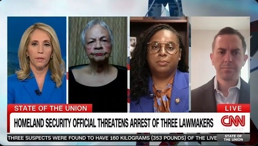 Three House Democrats said that ICE officials violated the law by refusing to allow Newark's mayor access to a detention facility for oversight purposes and threatening them with arrest