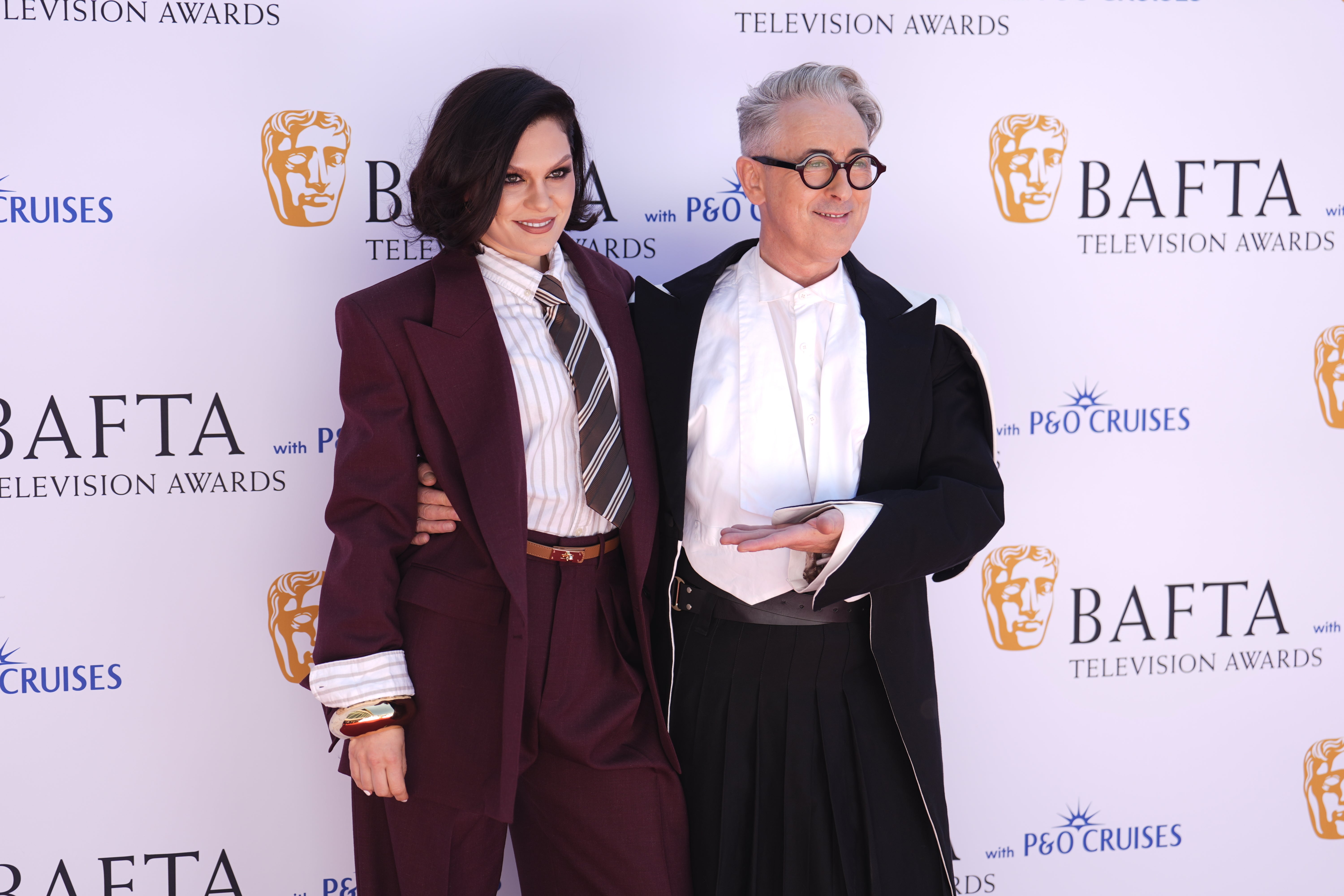 Jessie J and Alan Cumming (Jordan Pettitt/PA)