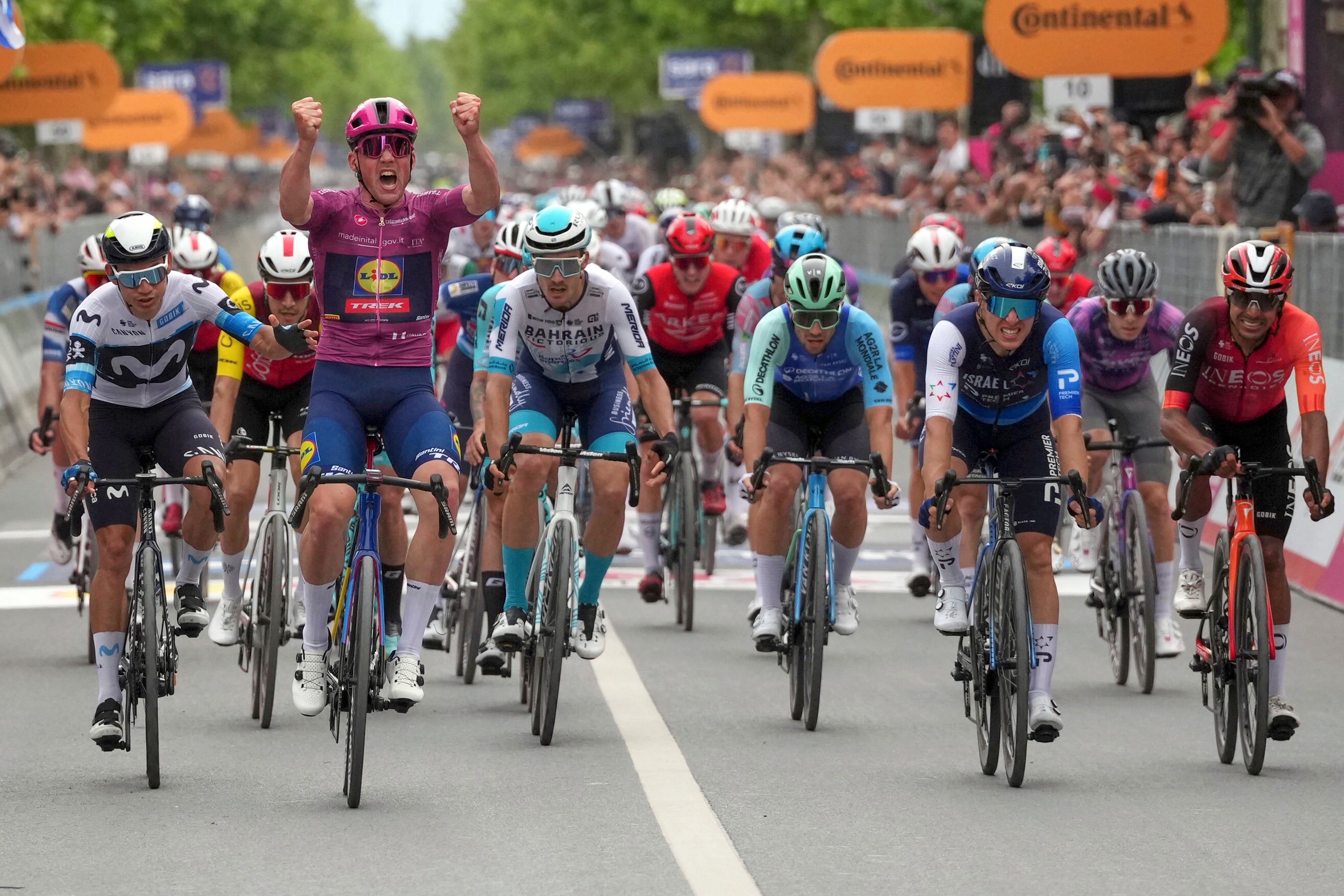 Pedersen proved the strongest of the sprinters on stage three