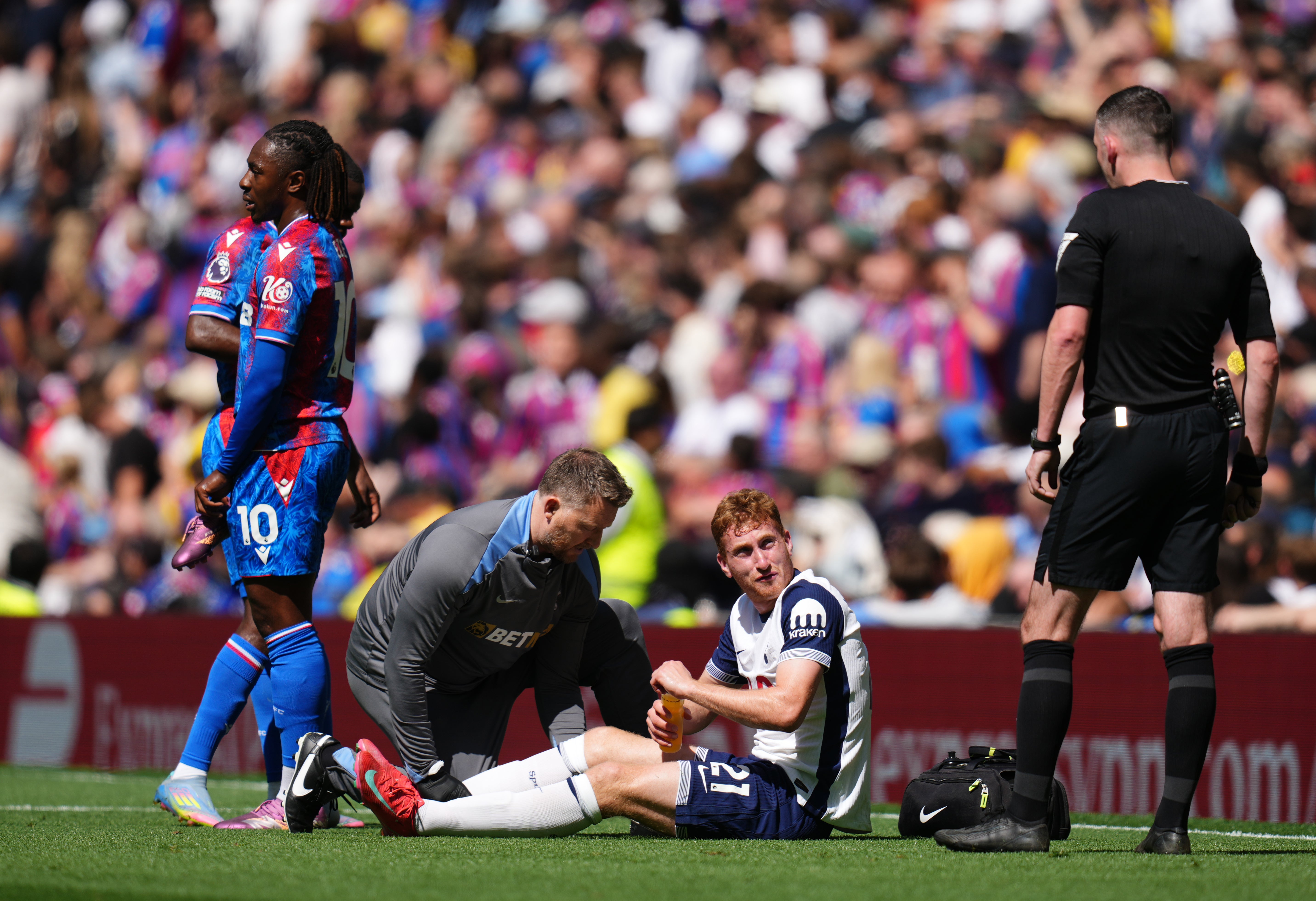 Dejan Kulusevski looks to be an injury doubt for the Europa League final