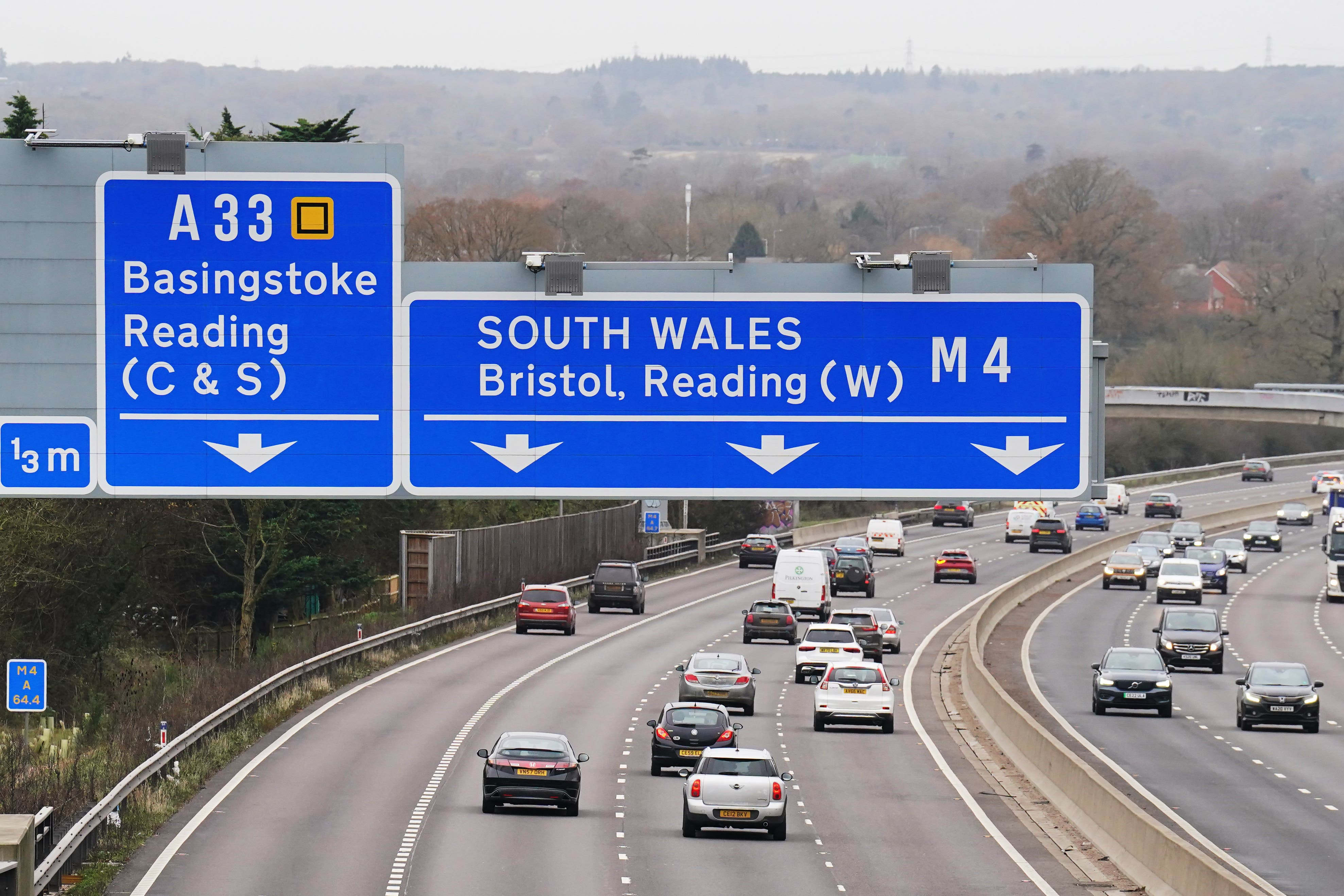 The crash happened on a slip road off the M4 (Jonathan Brady/PA Archive)