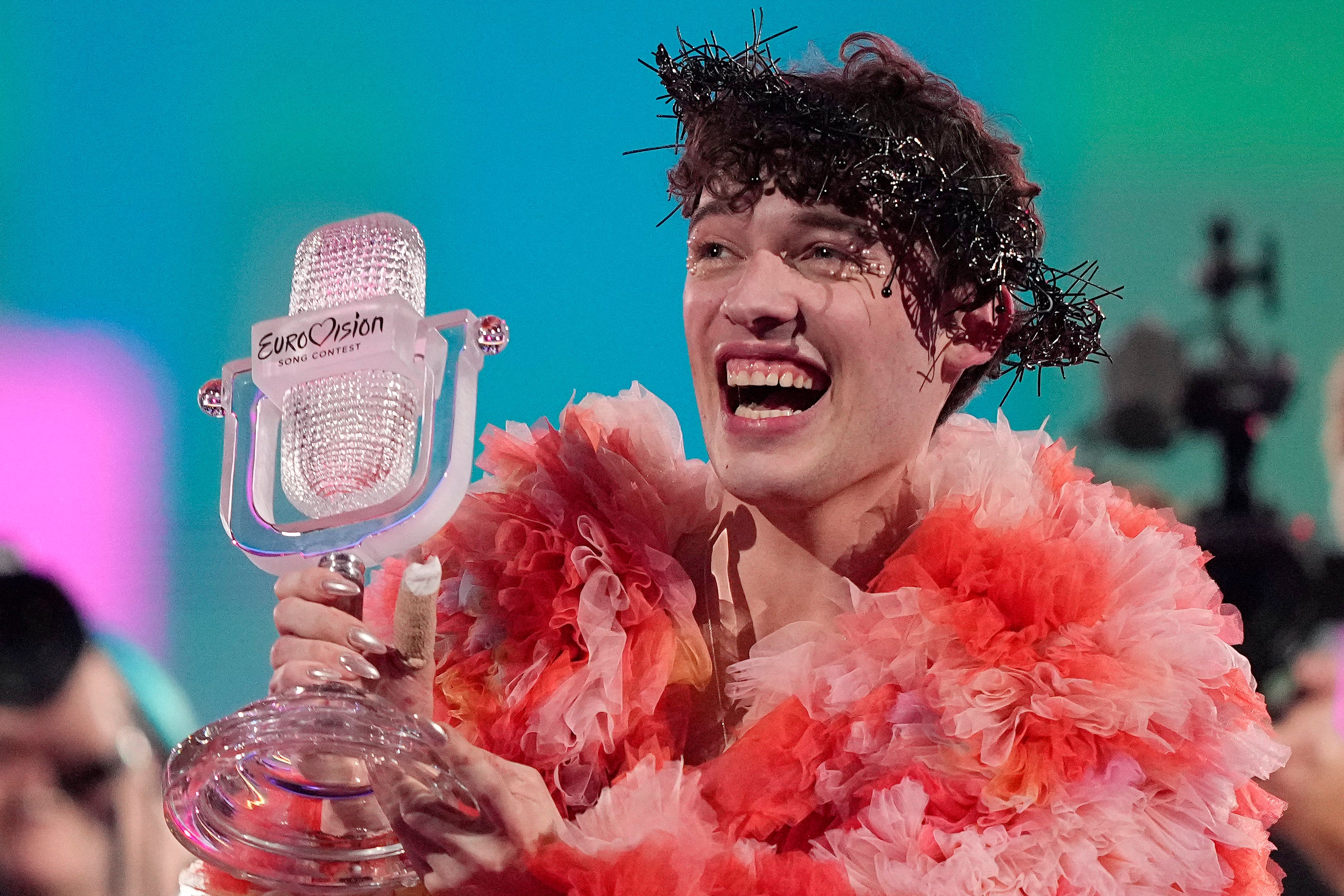 Nemo of Switzerland, who performed the song The Code, won in 2024 (Martin Meissner/AP)