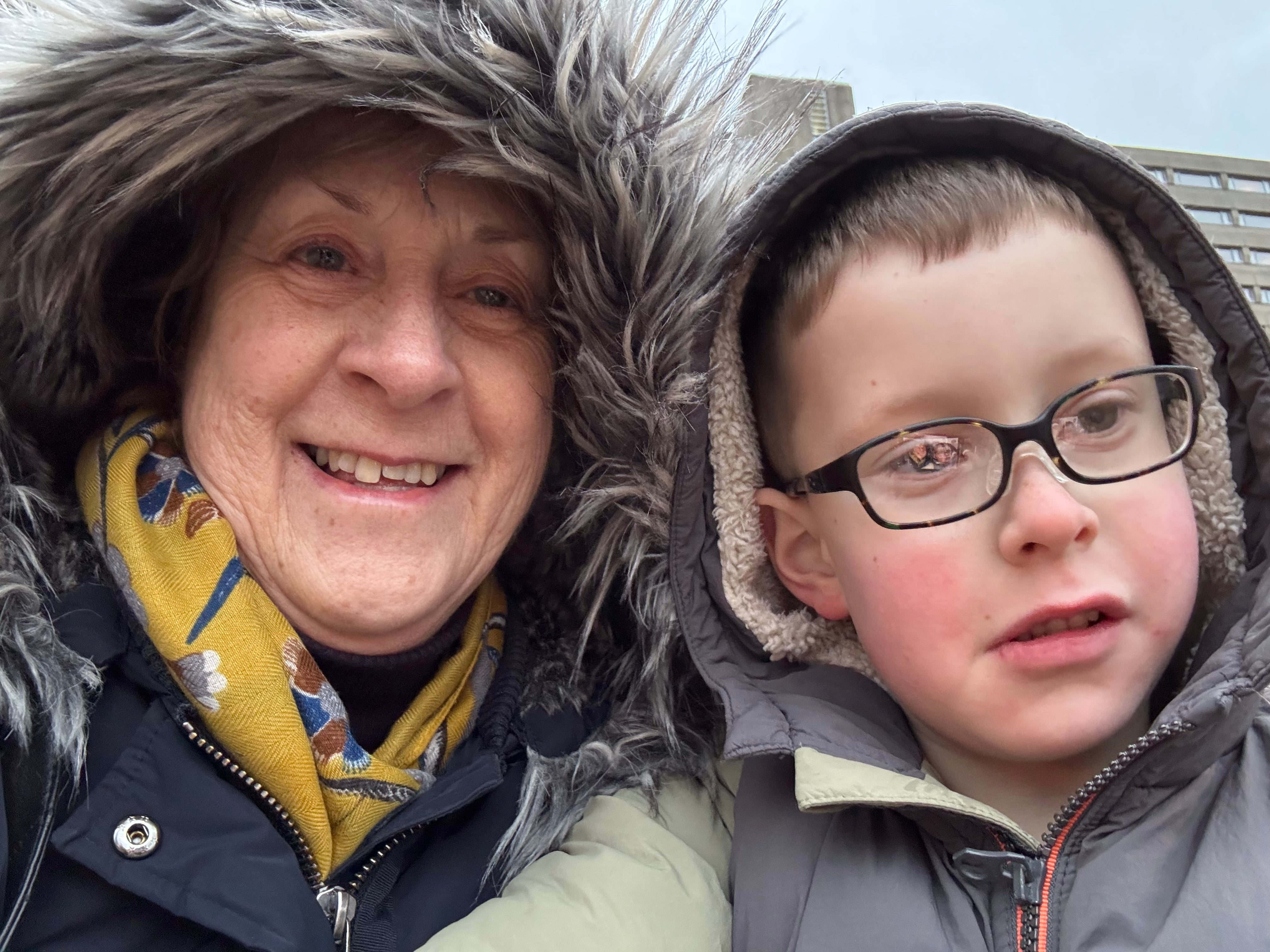Kathryn Oddie with grandson George