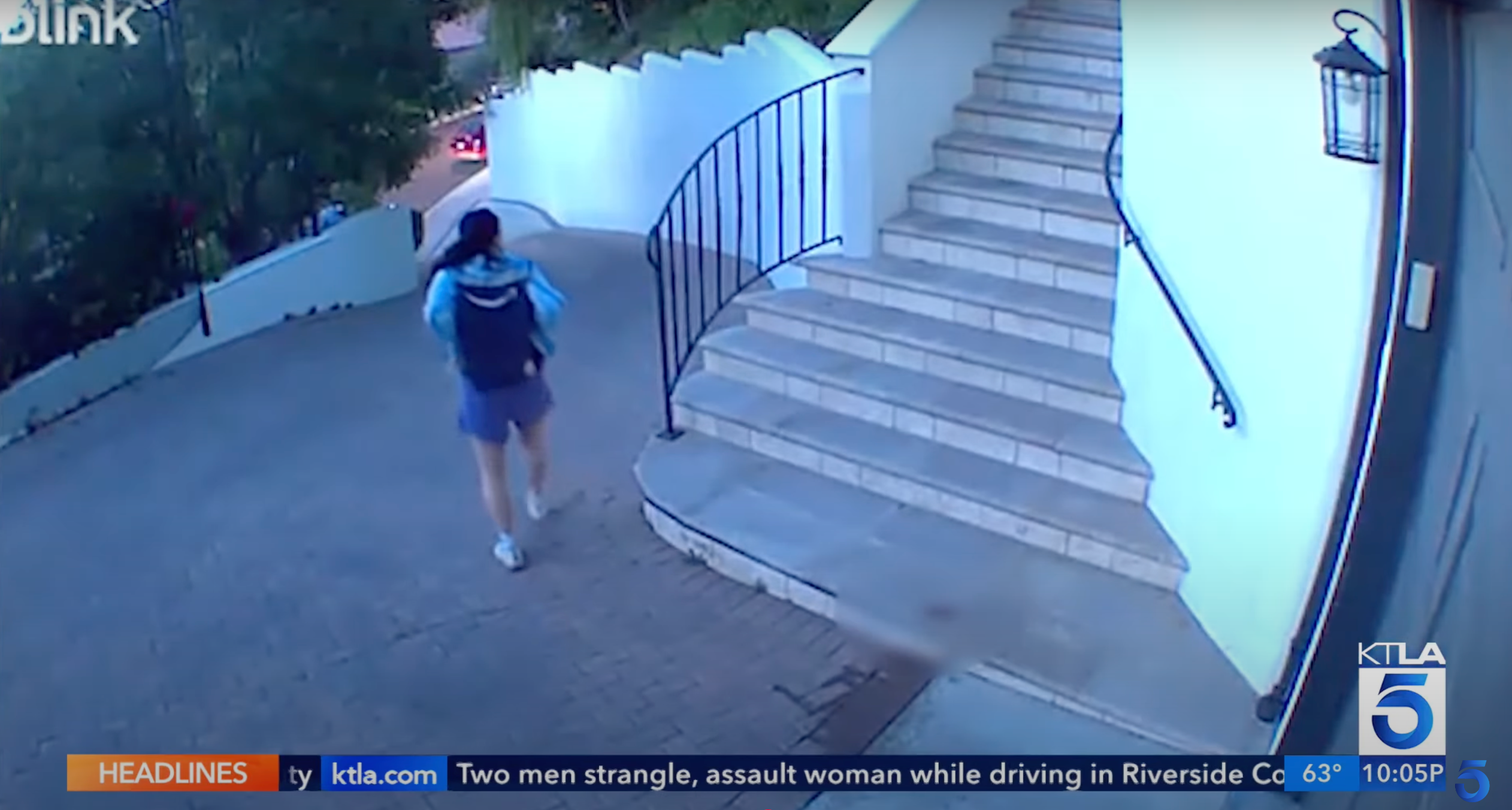 The Amazon delivery driver was purportedly seen pulling down her shorts and leaving behind faeces