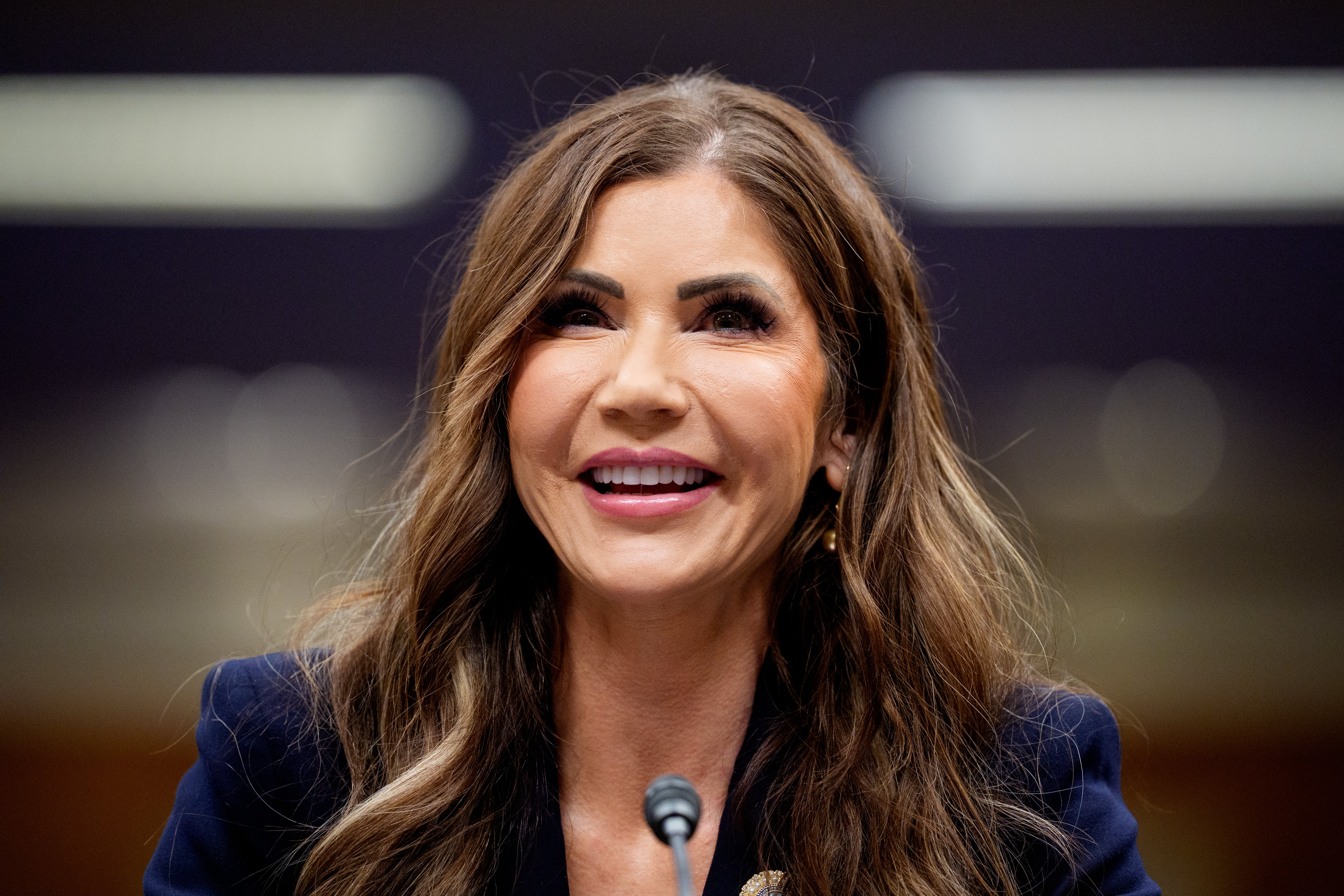 Homeland Security Secretary Kristi Noem faced protests as she received an honorary degree at a South Dakota university