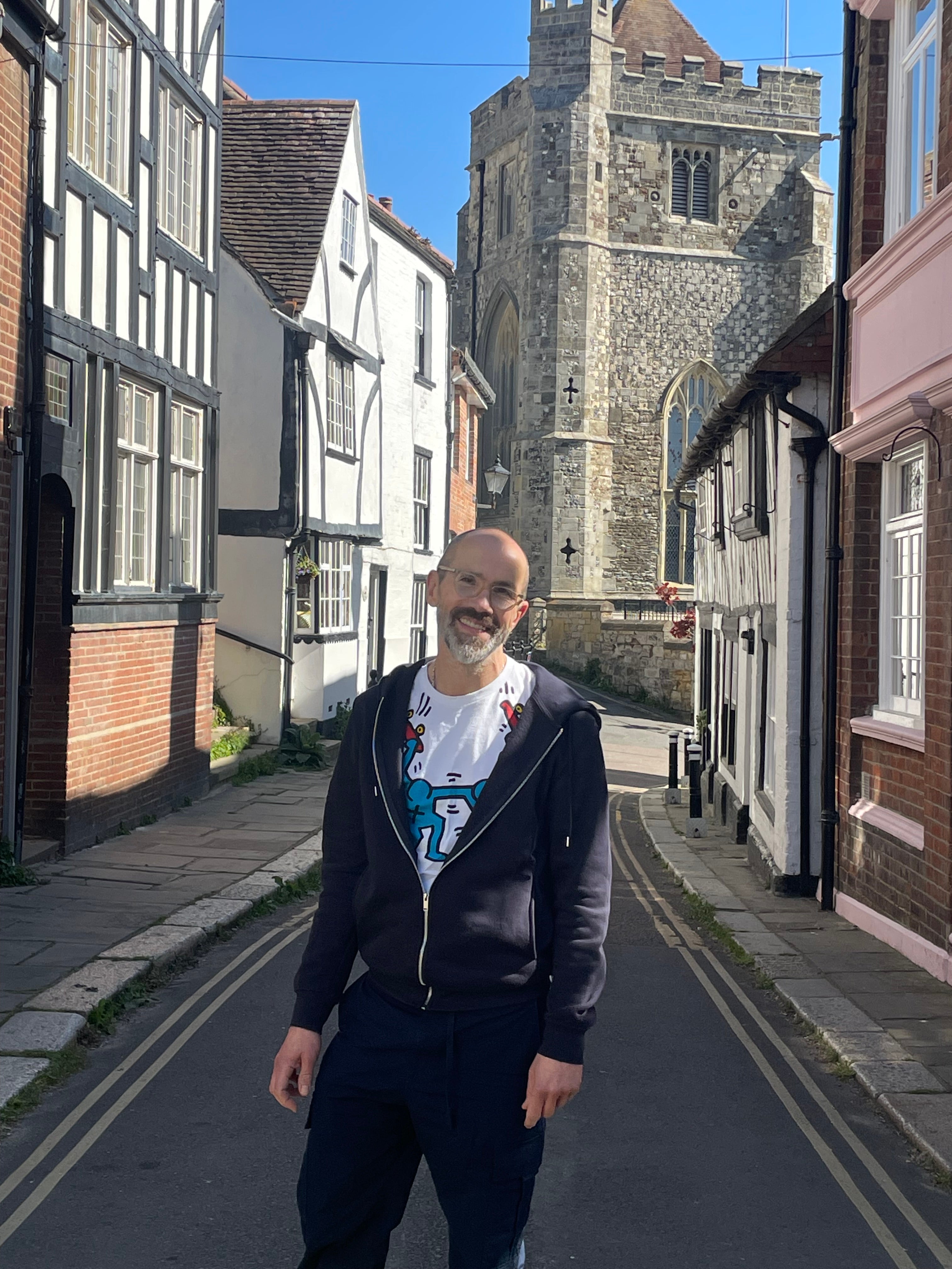 Writer Steven Short in his home town of Hastings