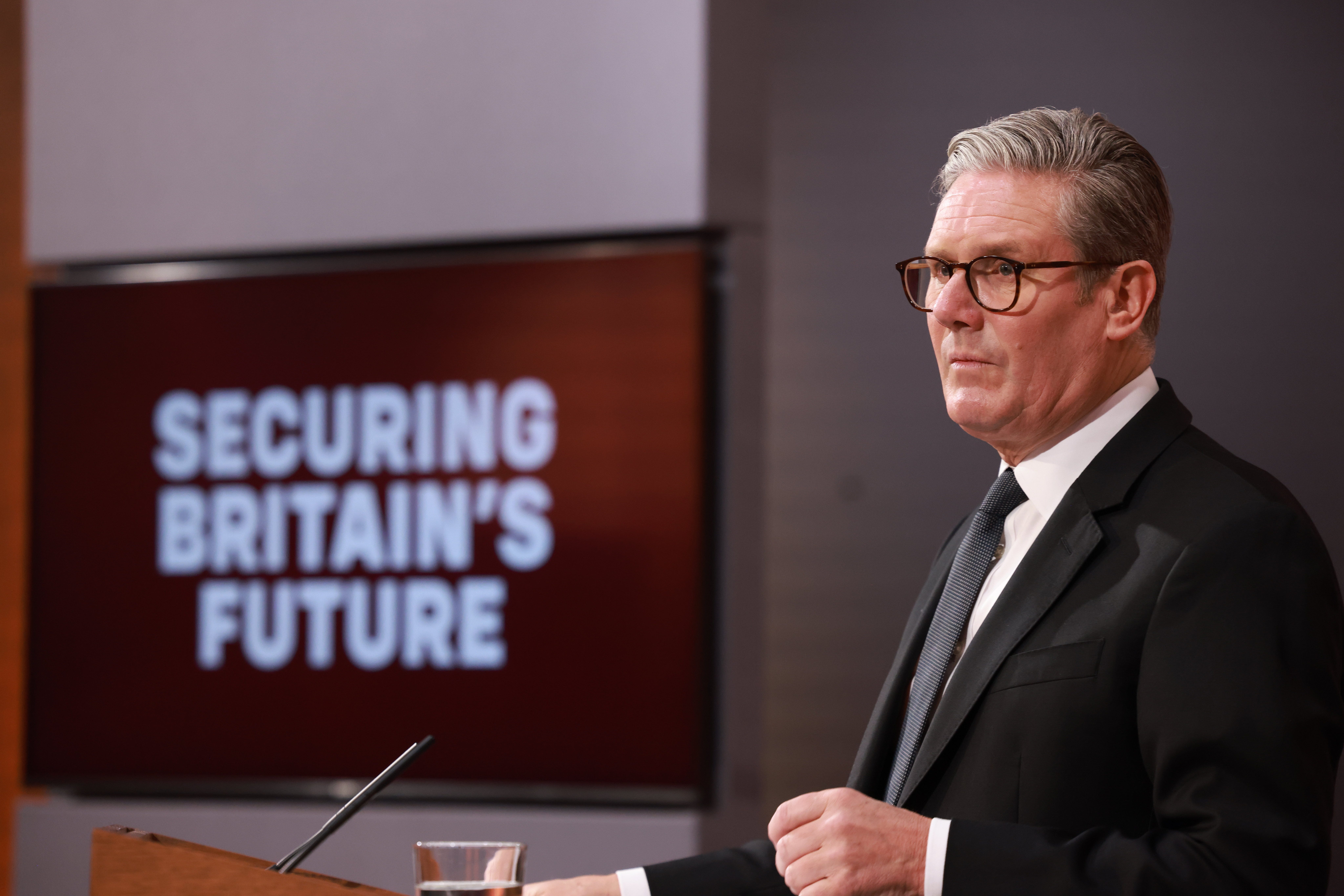 Prime Minister Sir Keir Starmer speaking during a press conference on the Immigration White Paper (Ian Vogler/PA)
