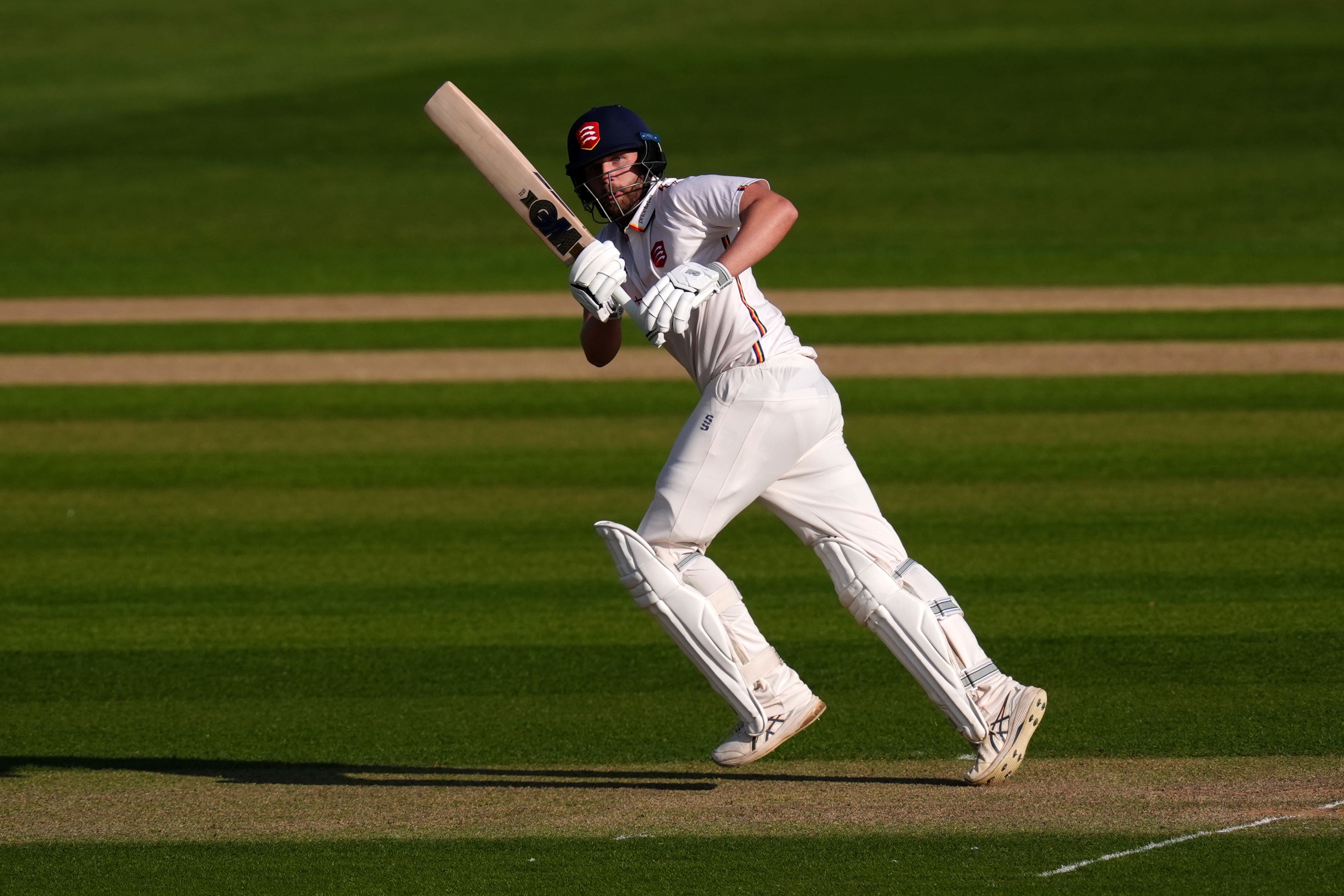 Essex’s Matt Critchley hits a shot (John Walton/PA)