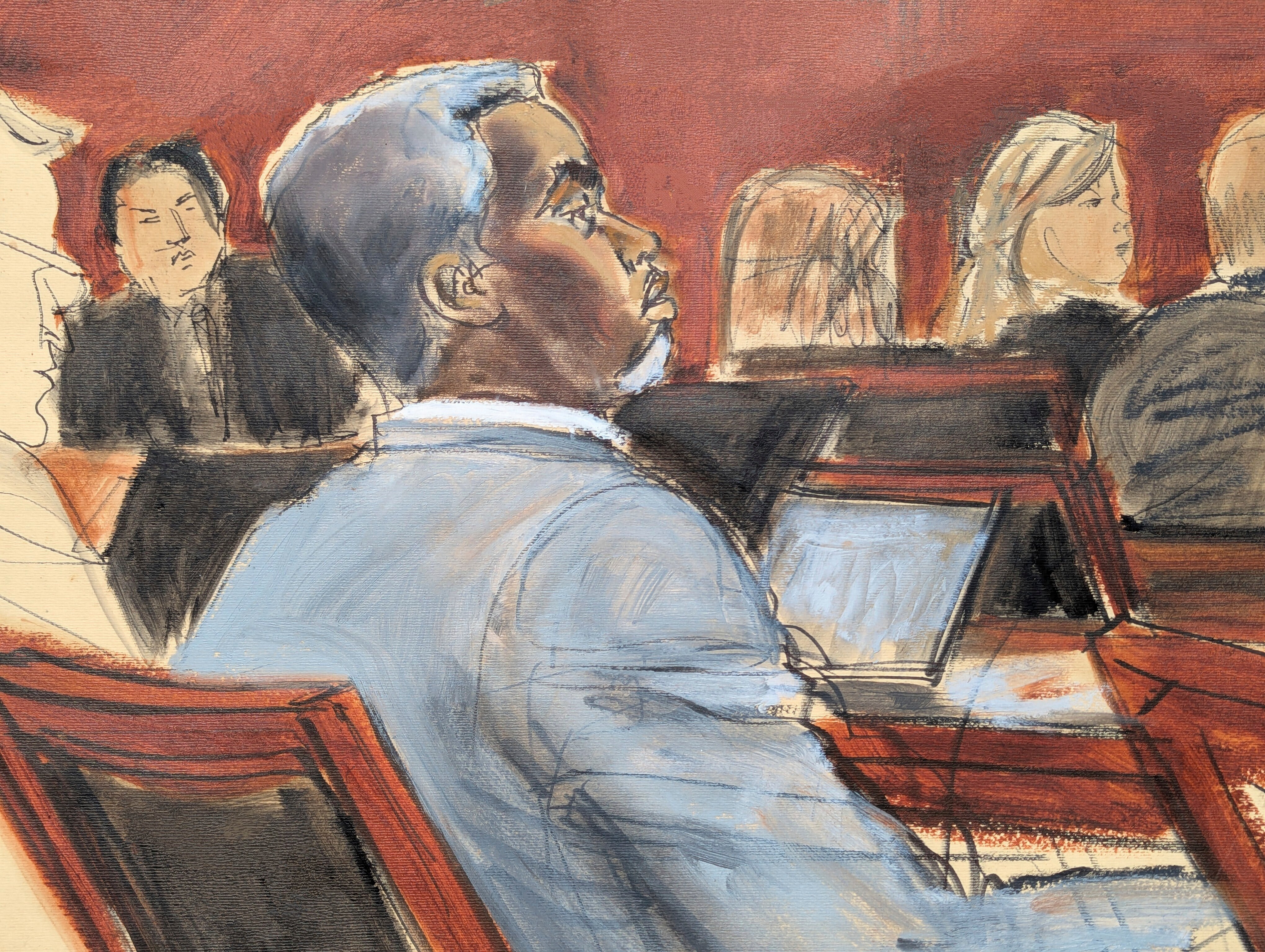 Sean “Diddy” Combs listens during opening statements