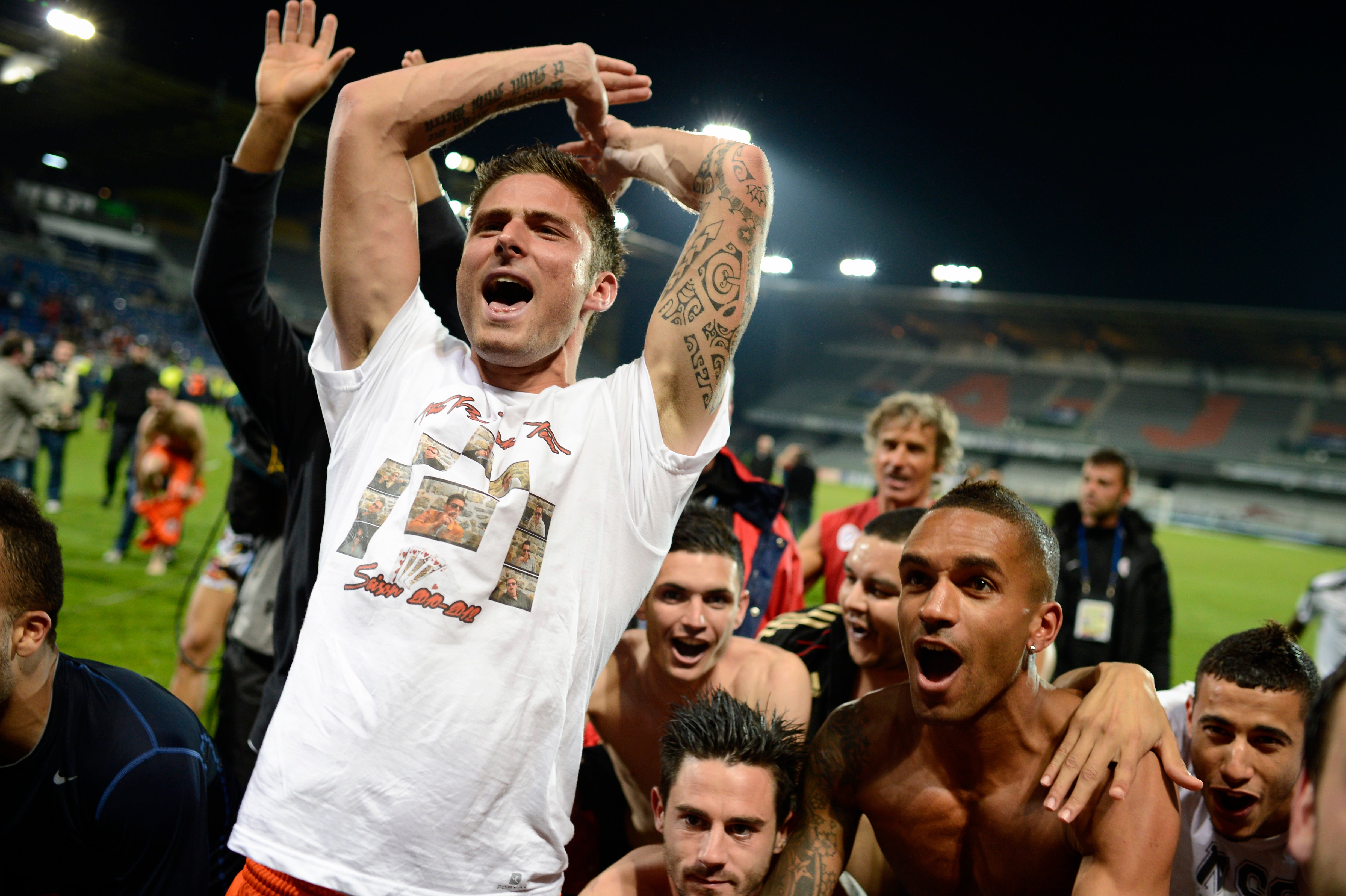 Olivier Giroud byl raketovým palivem za poplatek za šokování Montpelliera