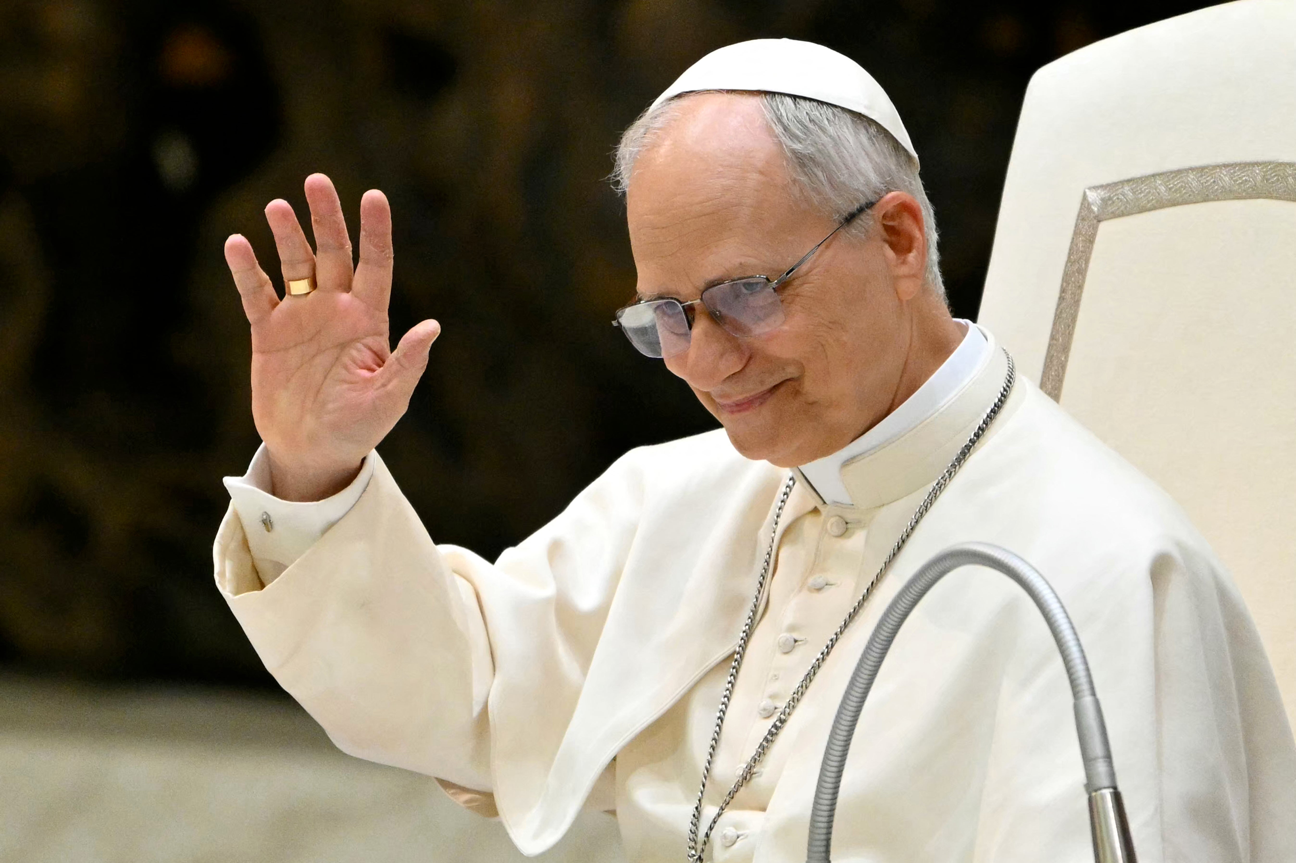 Pope Leo XIV appears to confirm favourite sports team after chanting with fan