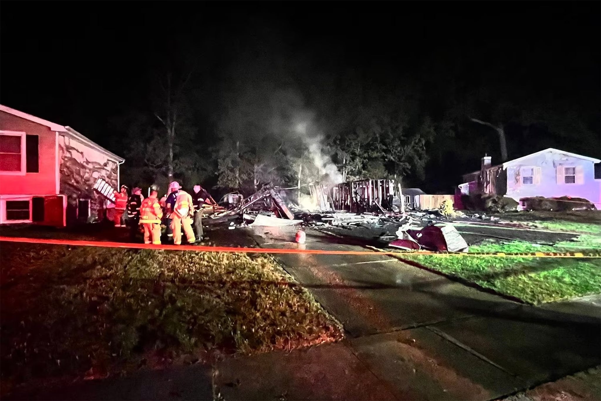 Neighbors reported hearing an explosion