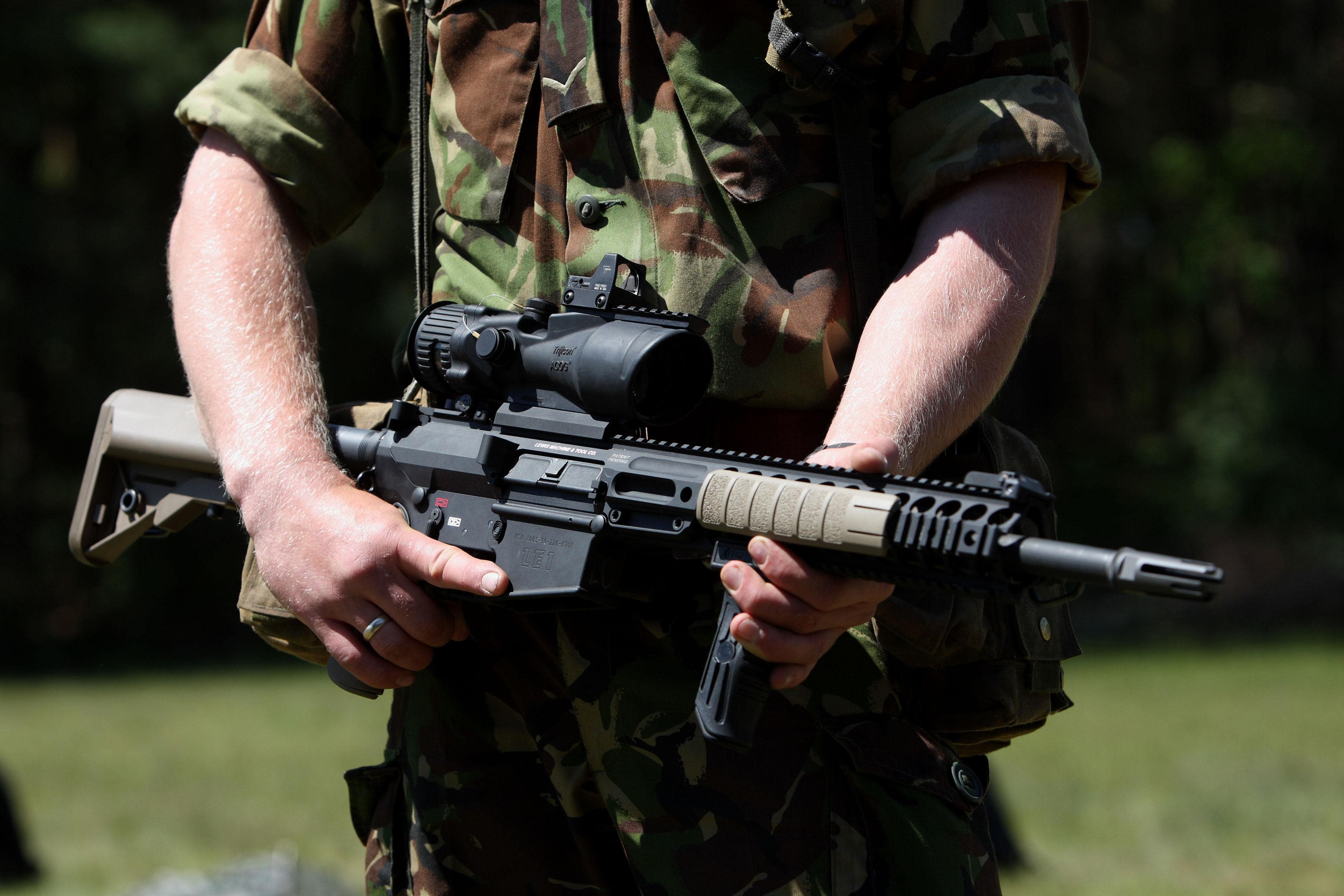 Soldiers were injured during a training exercise (Steve Parsons/PA)