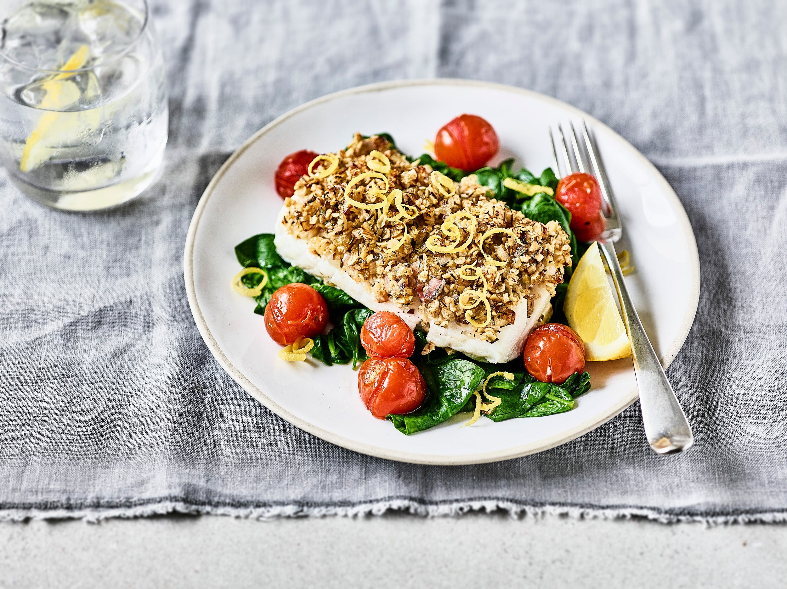 That golden topping? Made with oats and herbs, not breadcrumbs and salt