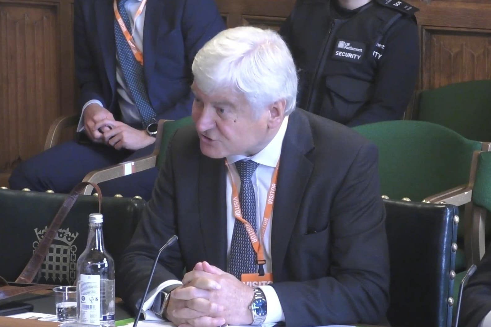 Thames Water chairman Sir Adrian Montague appearing before the Environment, Food and Rural Affairs Select Committee (House of Commons/UK Parliament/PA)