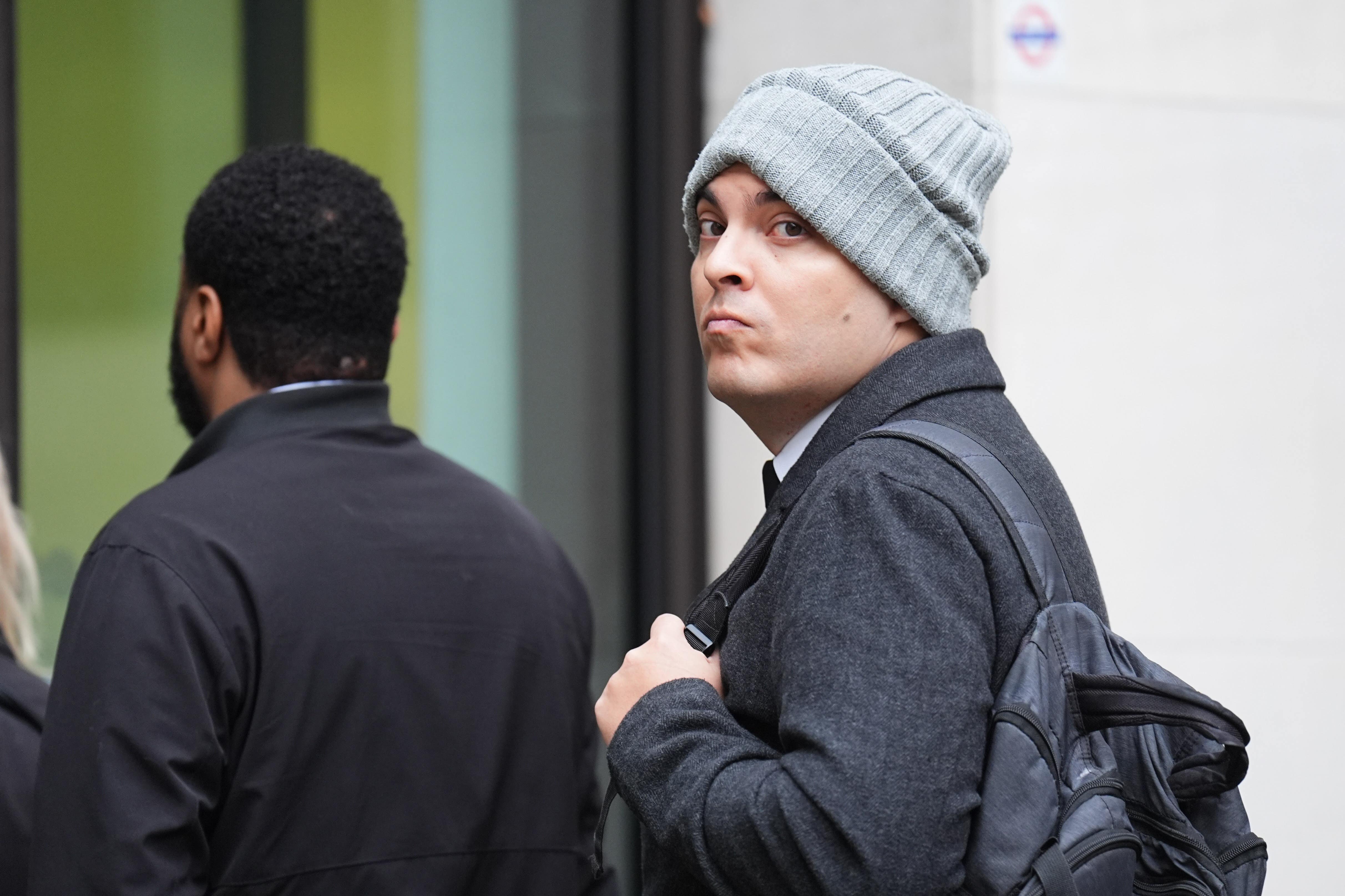 Ex-Met Police officer Pc Che Homersham at Westminster Magistrates’ Court in London (James Manning/PA)