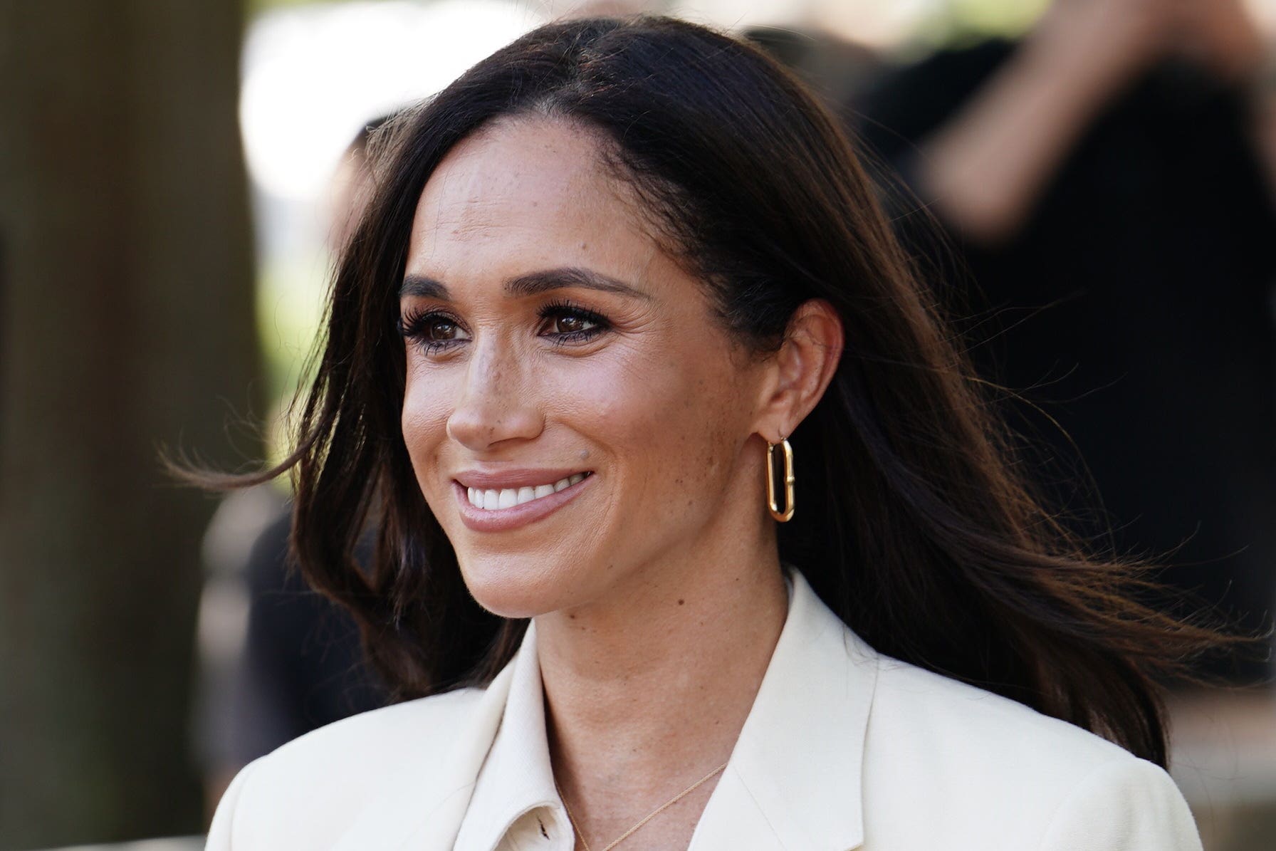 The Duchess of Sussex spoke to Heather Hasson, founder of FIGS, for the latest episode of her podcast (Jordan Pettitt/PA)