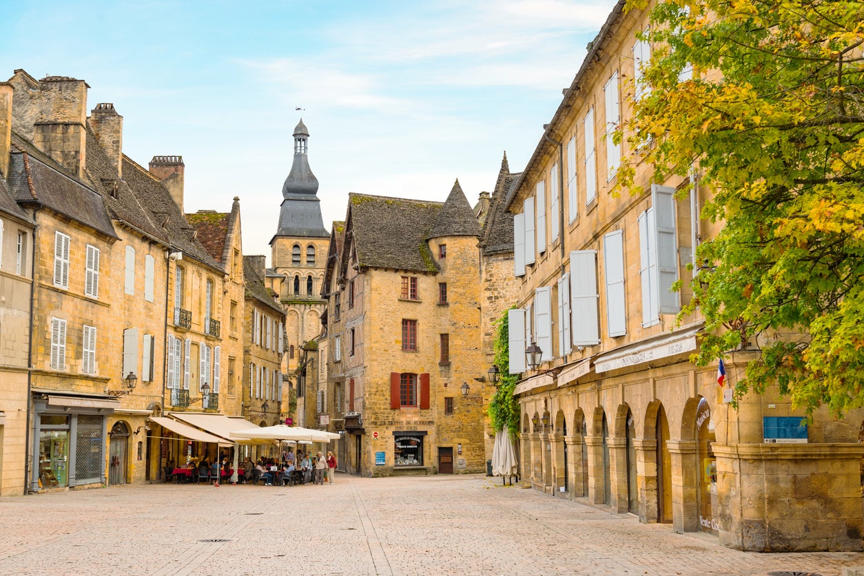 The historic village of Sarlat-la-Caneda in the Dordogne region of France