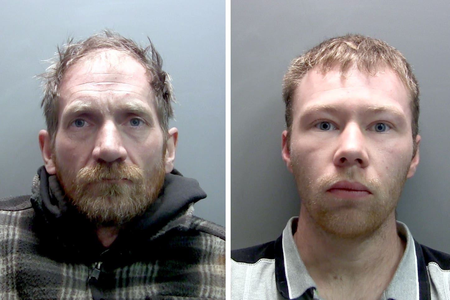 Daniel Graham, 39, (left) and Adam Carruthers, 32, were calm in police interviews