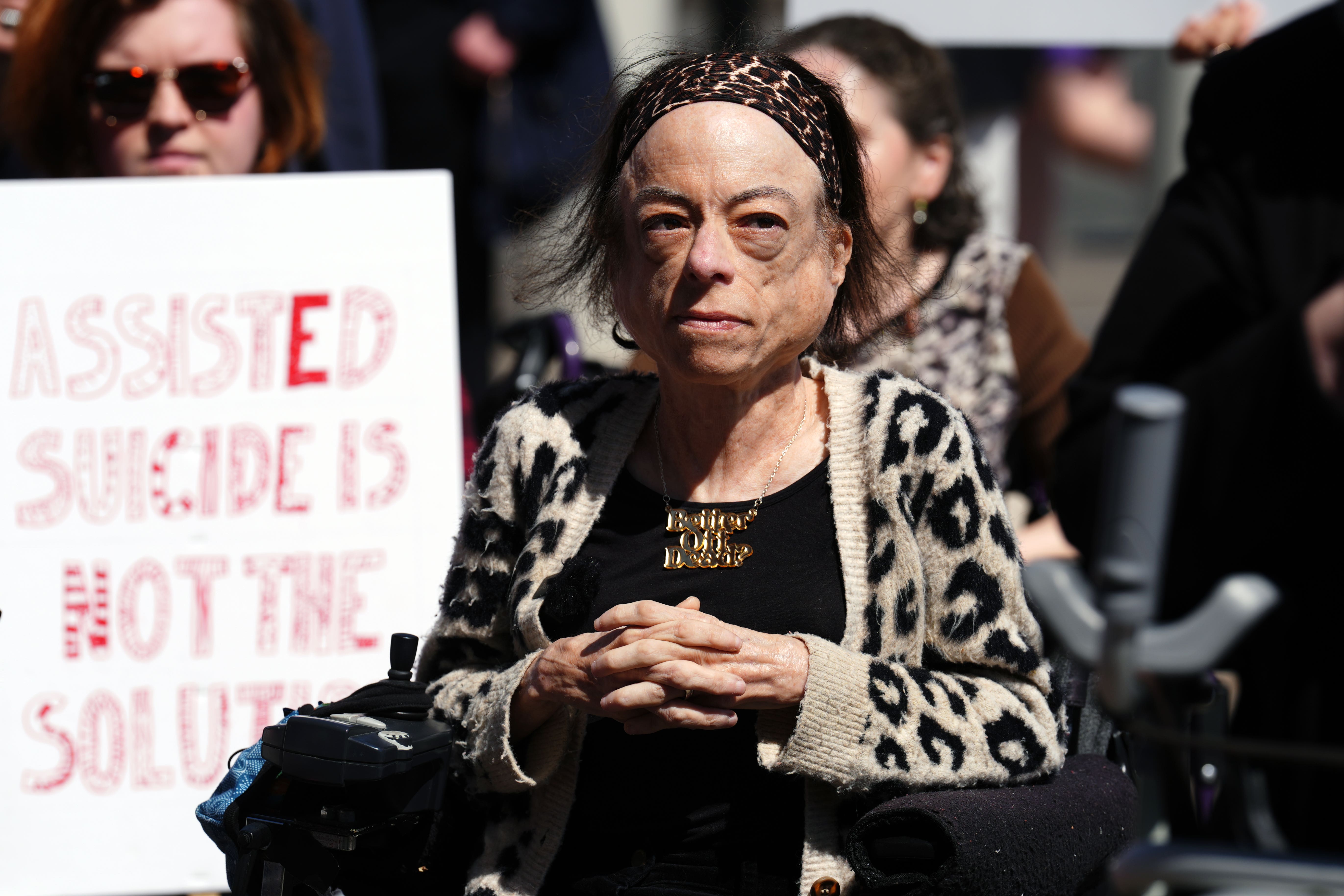 The actress joined a rally outside Holyrood ahead of the vote (Andrew Milligan/PA)