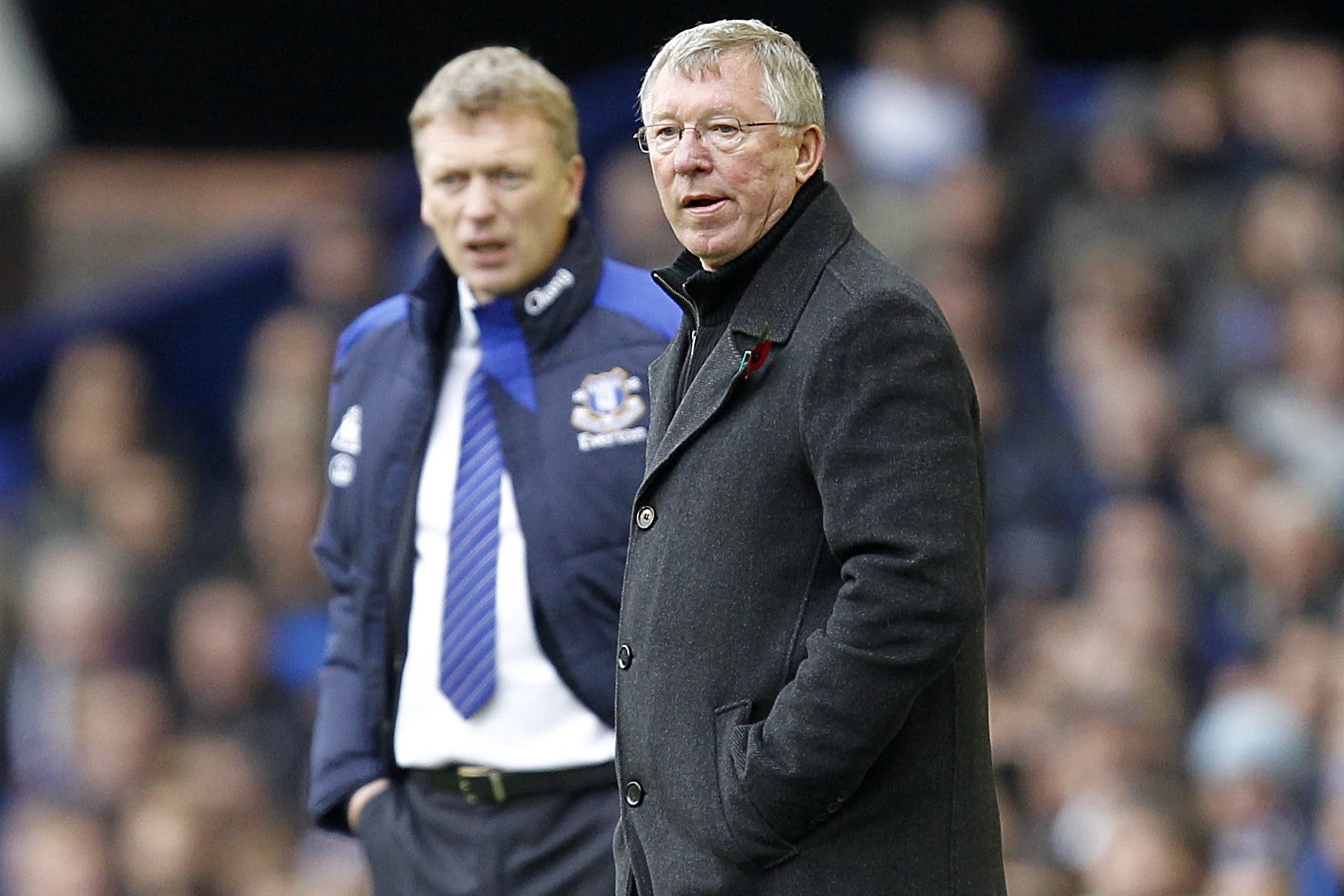 David Moyes, left, faced the impossible job when he replaced Sir Alex Ferguson as Manchester United manager (Peter Byrne/PA)